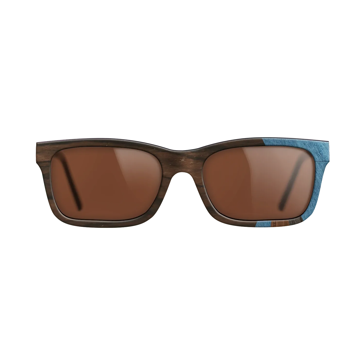 Fumed Oak,Poplar Dyed: Blue Denim,Ziricote Dark Quartered,Walnut Claro Light: Fractal - The Sage - Rectangle - SIRIS wood optic