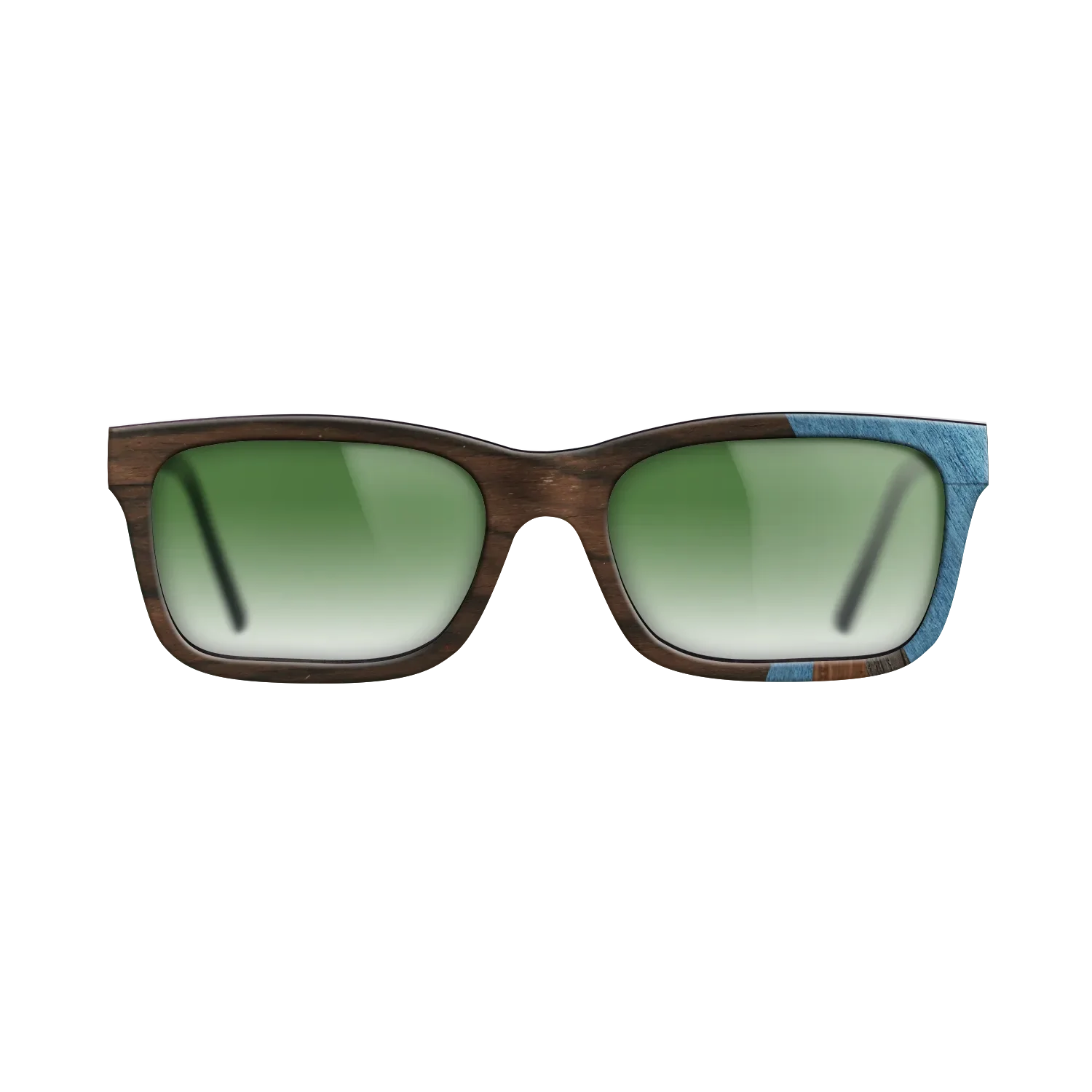 Fumed Oak,Poplar Dyed: Blue Denim,Ziricote Dark Quartered,Walnut Claro Light: Fractal - The Sage - Rectangle - SIRIS wood optic