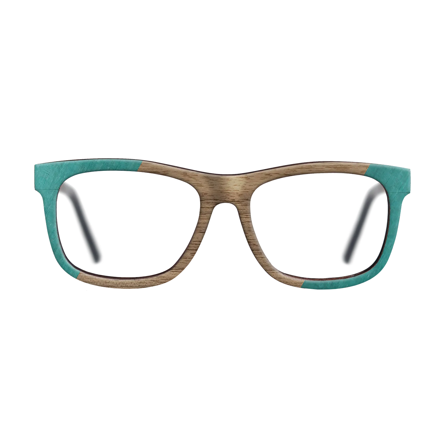 Fumed Oak,Poplar Dyed: Green,Walnut: Straight Grain: Angle Cut - The Hero - Square - 1273 - SIRIS wood optic