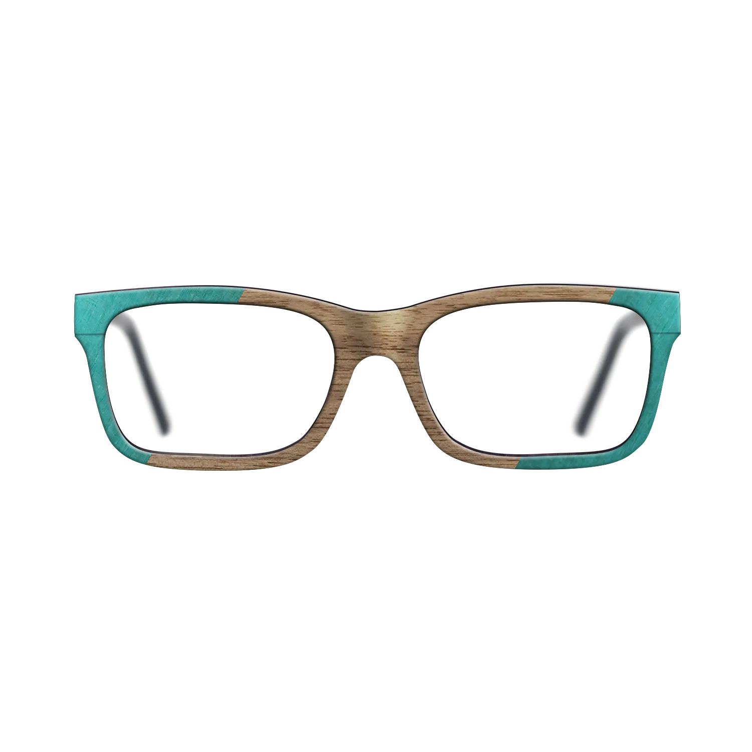 Fumed Oak,Poplar Dyed: Green,Walnut: Straight Grain: Angle Cut - The Sage - Rectangle - 1273 - SIRIS wood optic