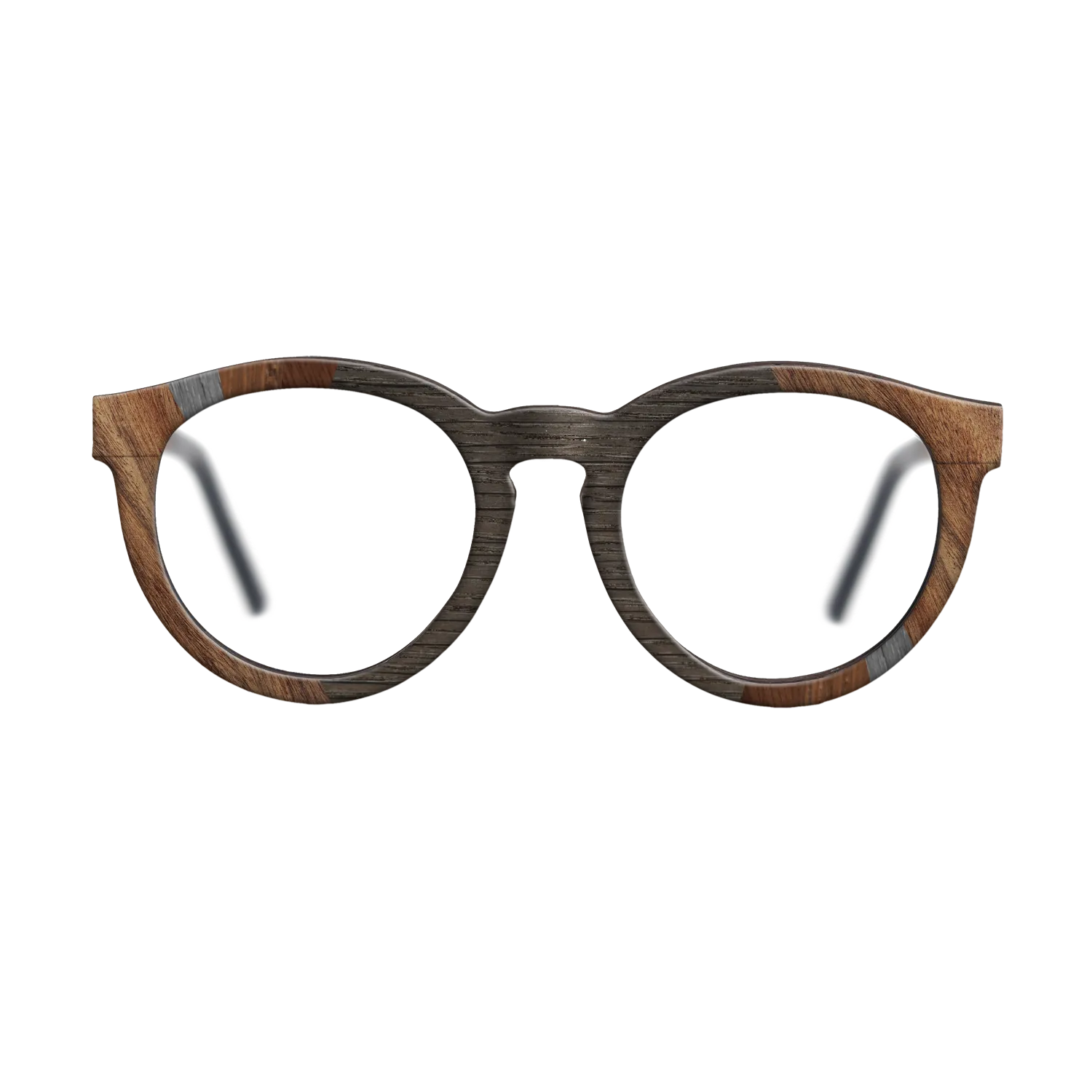 Fumed Oak,Poplar Dyed: Grey,Walnut Claro Light,Wenge: Fractal - The Rebel - Round - SIRIS wood optic