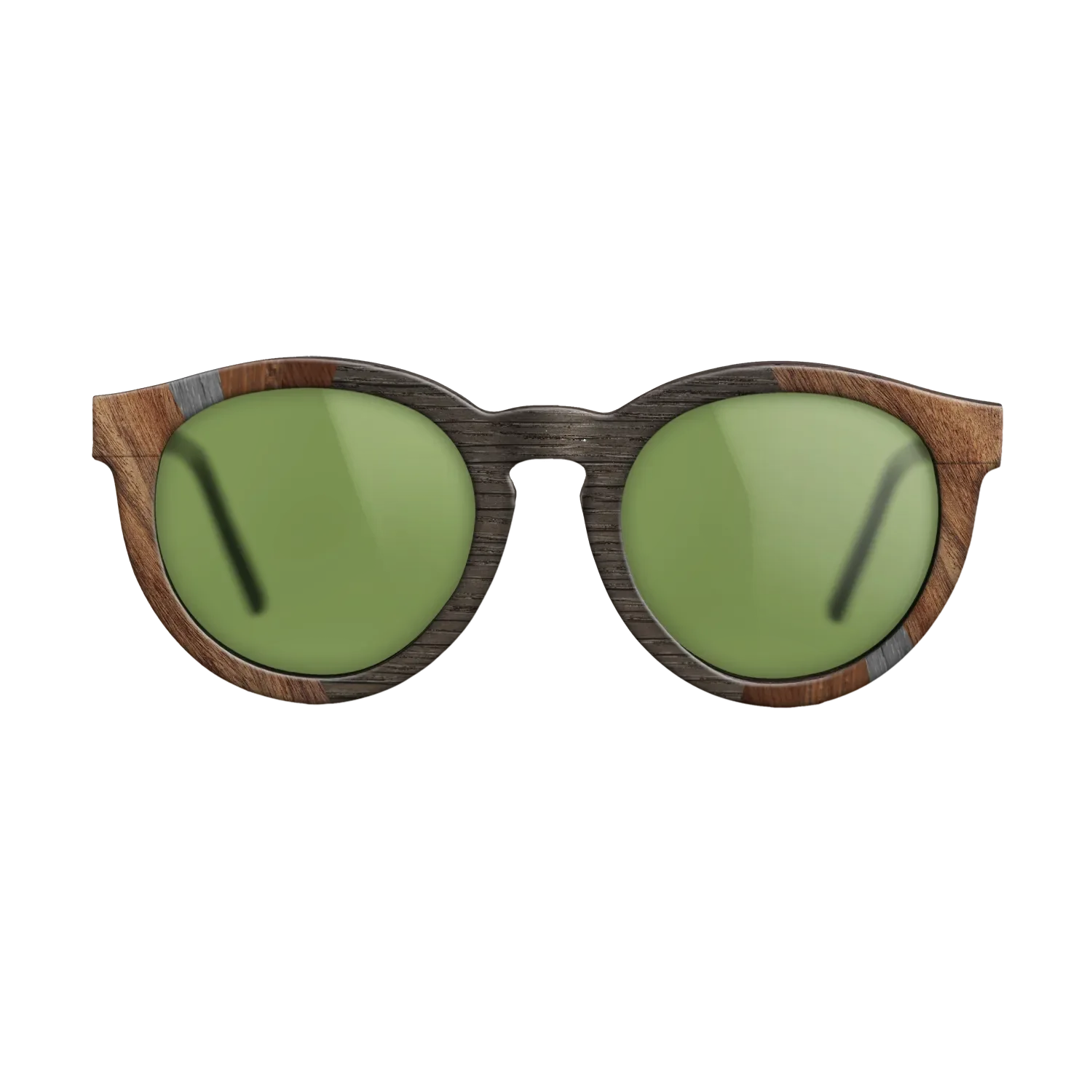 Fumed Oak,Poplar Dyed: Grey,Walnut Claro Light,Wenge: Fractal - The Rebel - Round - SIRIS wood optic