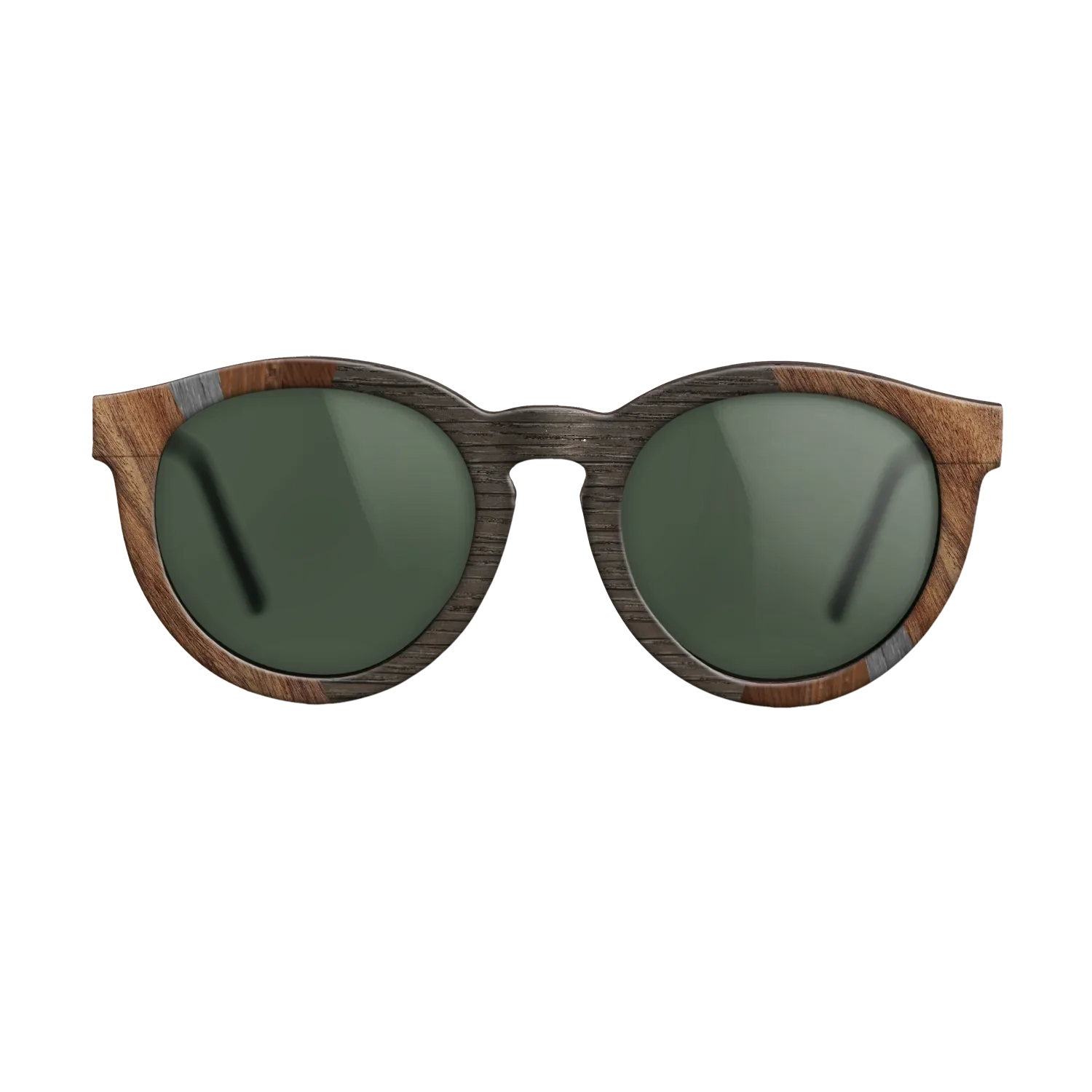 Fumed Oak,Poplar Dyed: Grey,Walnut Claro Light,Wenge: Fractal - The Rebel - Round - SIRIS wood optic