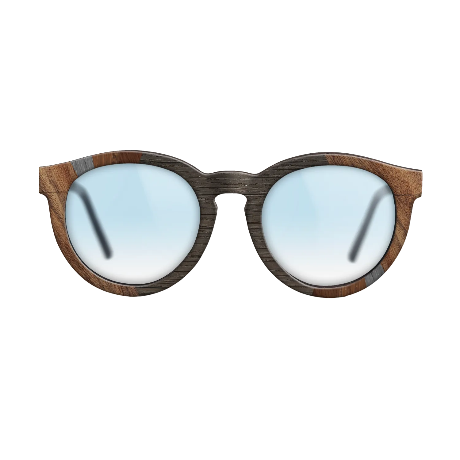 Fumed Oak,Poplar Dyed: Grey,Walnut Claro Light,Wenge: Fractal - The Rebel - Round - SIRIS wood optic