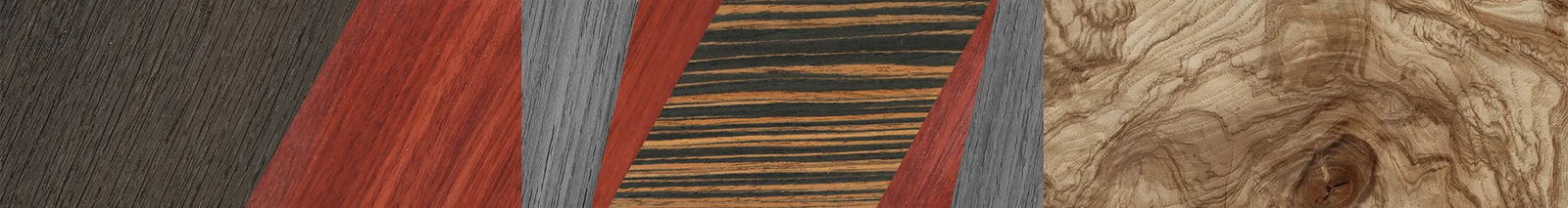 Fumed Oak,Poplar Dyed: Red,Poplar Dyed: Grey,Italian Ebony,Olive Burl: Mosaic - The Rebel - Round - 2056 - SIRIS wood optic