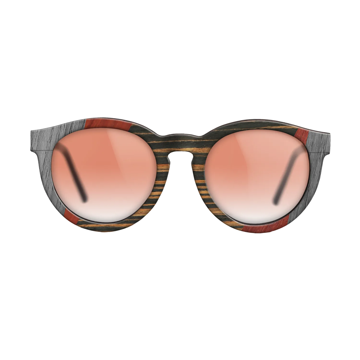 Fumed Oak,Poplar Dyed: Red,Poplar Dyed: Grey,Italian Ebony,Olive Burl: Mosaic - The Rebel - Round - 2056 - SIRIS wood optic