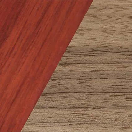 Fumed Oak,Poplar Dyed: Red,Walnut: Straight Grain: Angle Cut - The Hero - Square - SIRIS wood optic