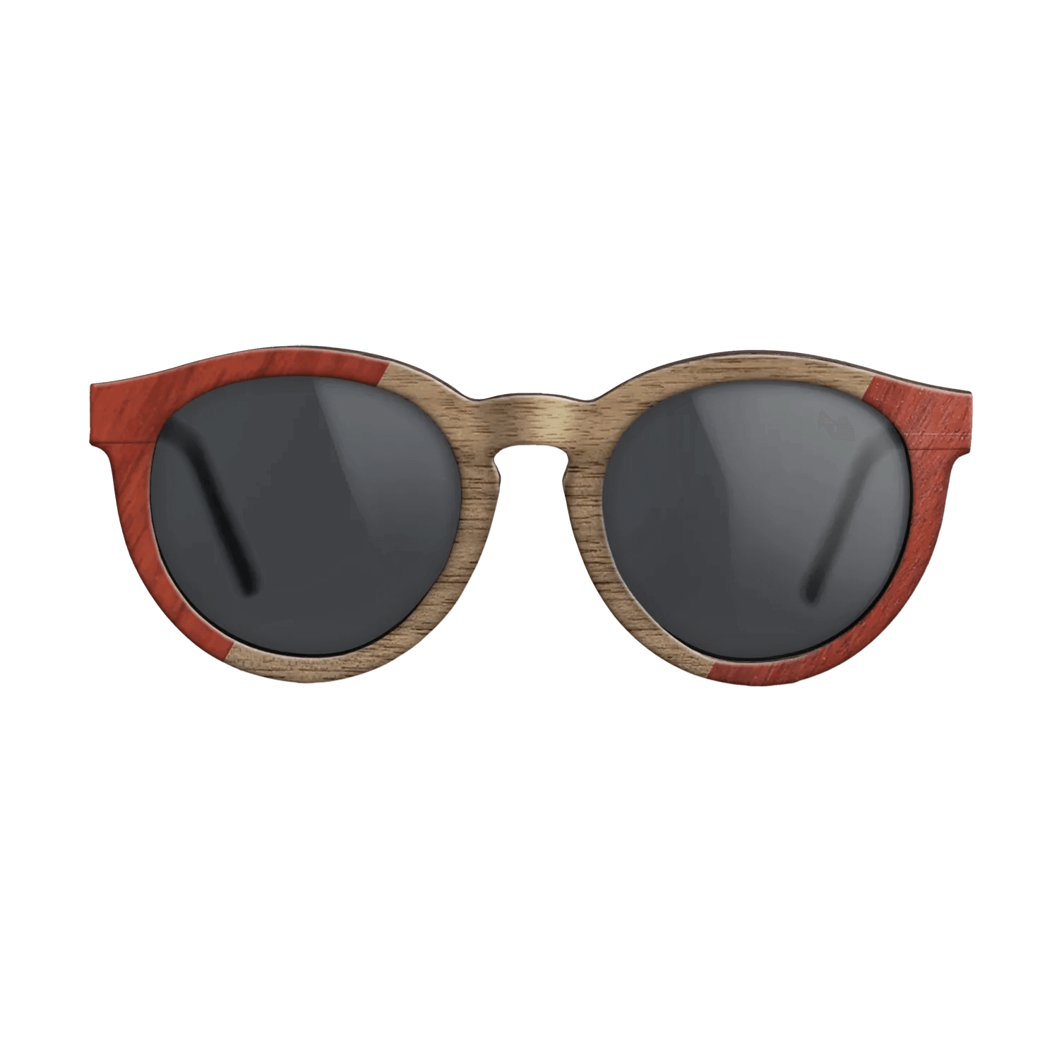 Fumed Oak,Poplar Dyed: Red,Walnut: Straight Grain: Angle Cut - The Rebel - Round - SIRIS wood optic