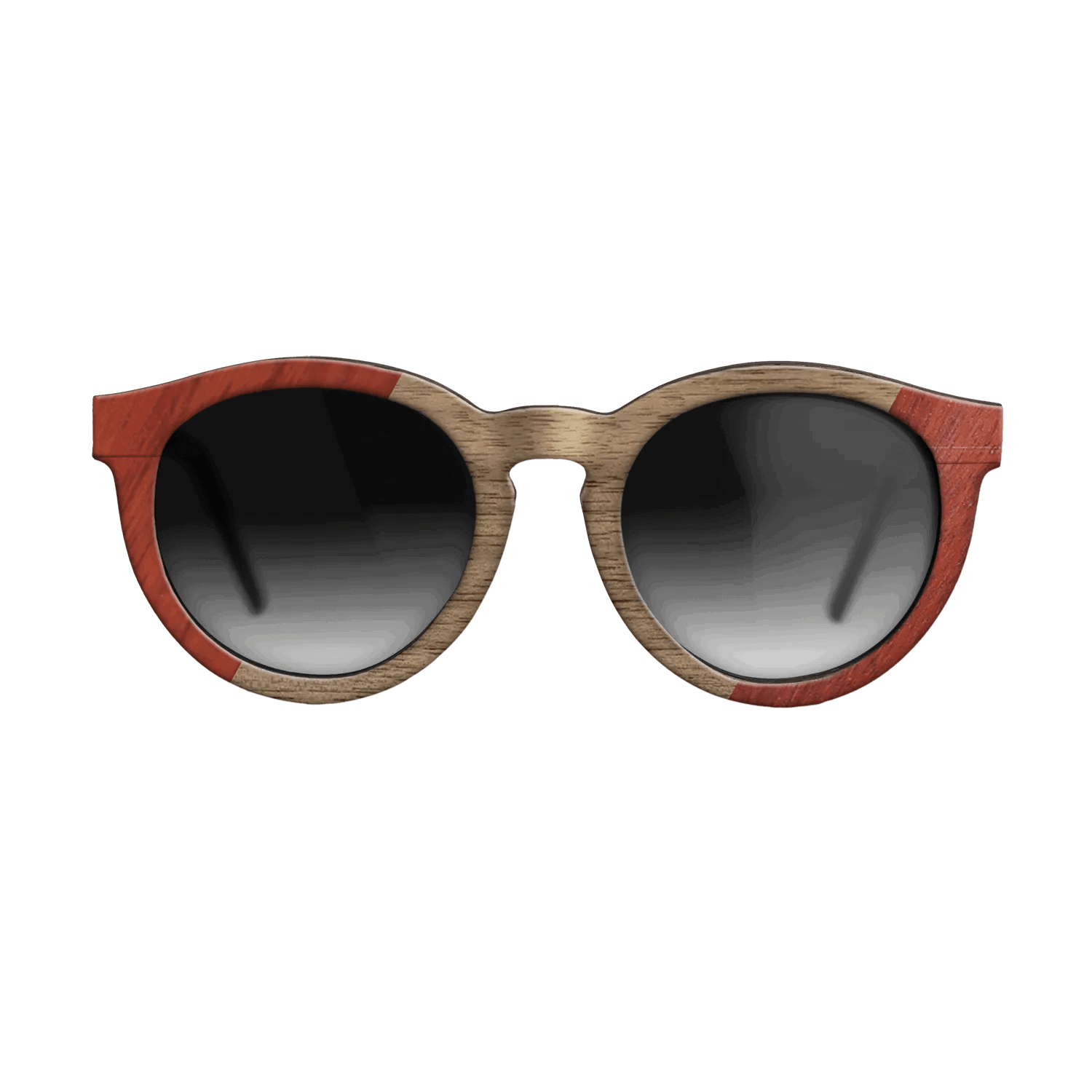 Fumed Oak,Poplar Dyed: Red,Walnut: Straight Grain: Angle Cut - The Rebel - Round - SIRIS wood optic