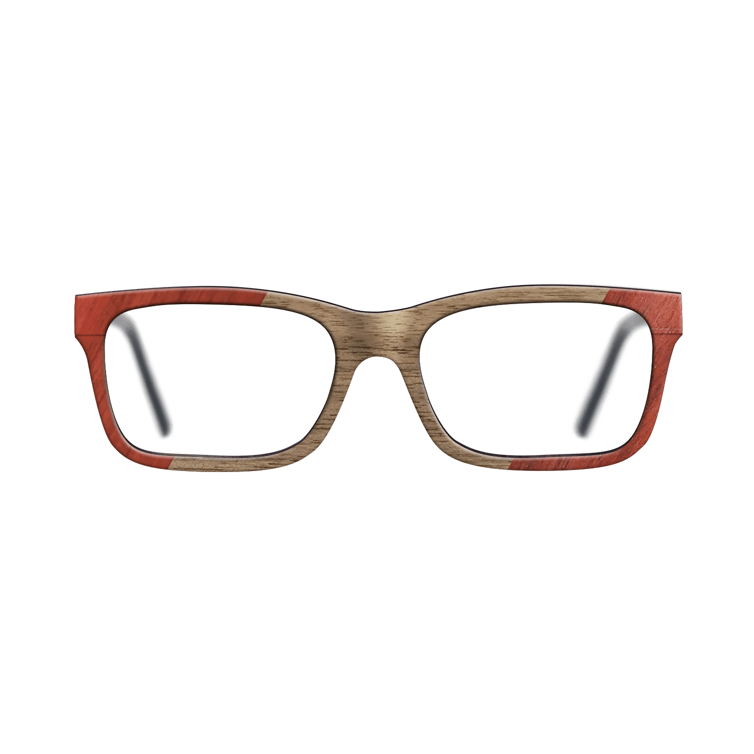 Fumed Oak,Poplar Dyed: Red,Walnut: Straight Grain: Angle Cut - The Sage - Block - SIRIS wood optic