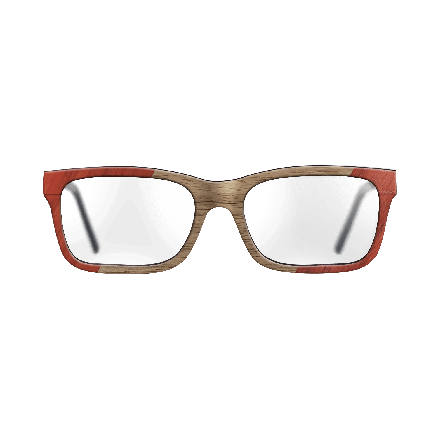Fumed Oak,Poplar Dyed: Red,Walnut: Straight Grain: Angle Cut - The Sage - Block - SIRIS wood optic