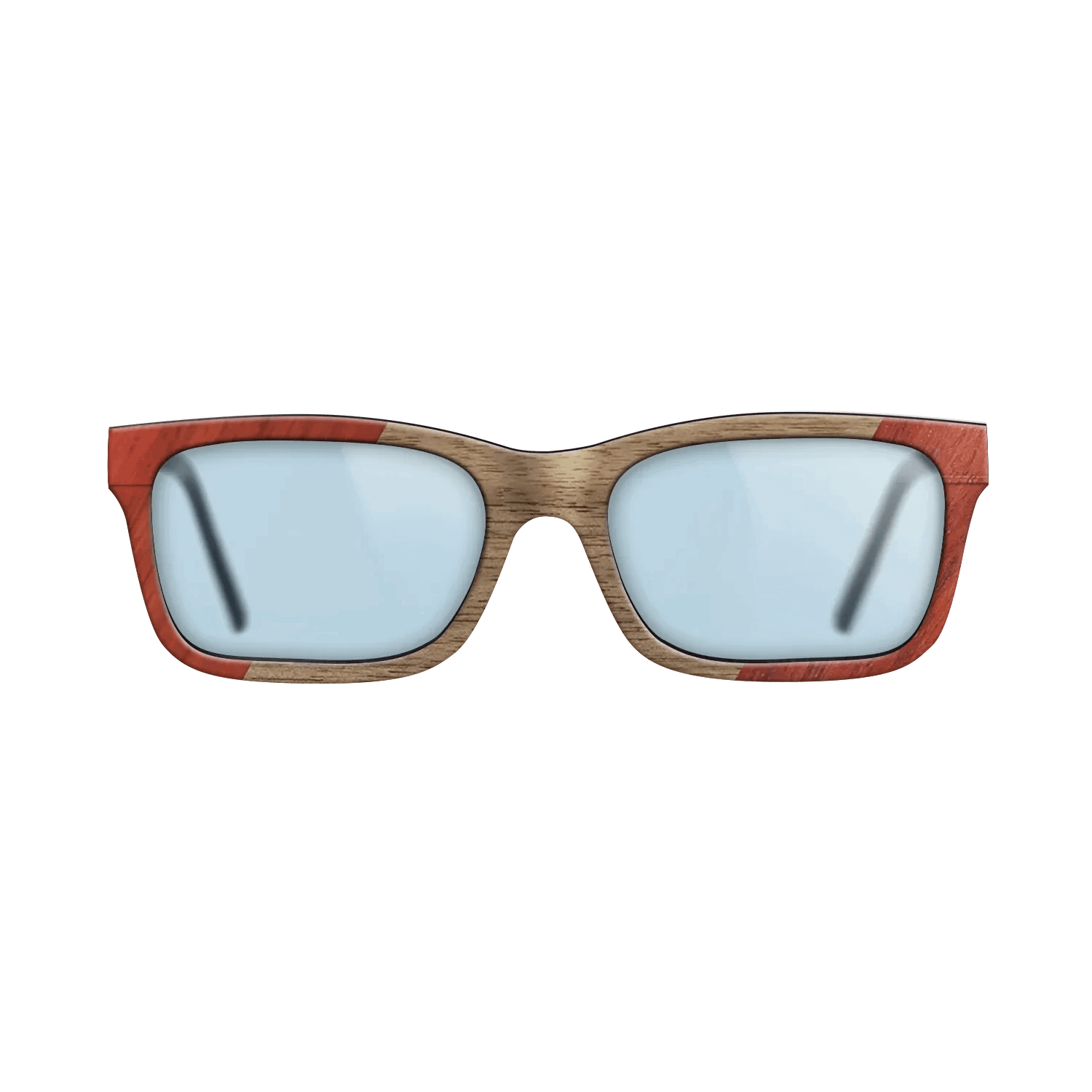 Fumed Oak,Poplar Dyed: Red,Walnut: Straight Grain: Angle Cut - The Sage - Block - SIRIS wood optic