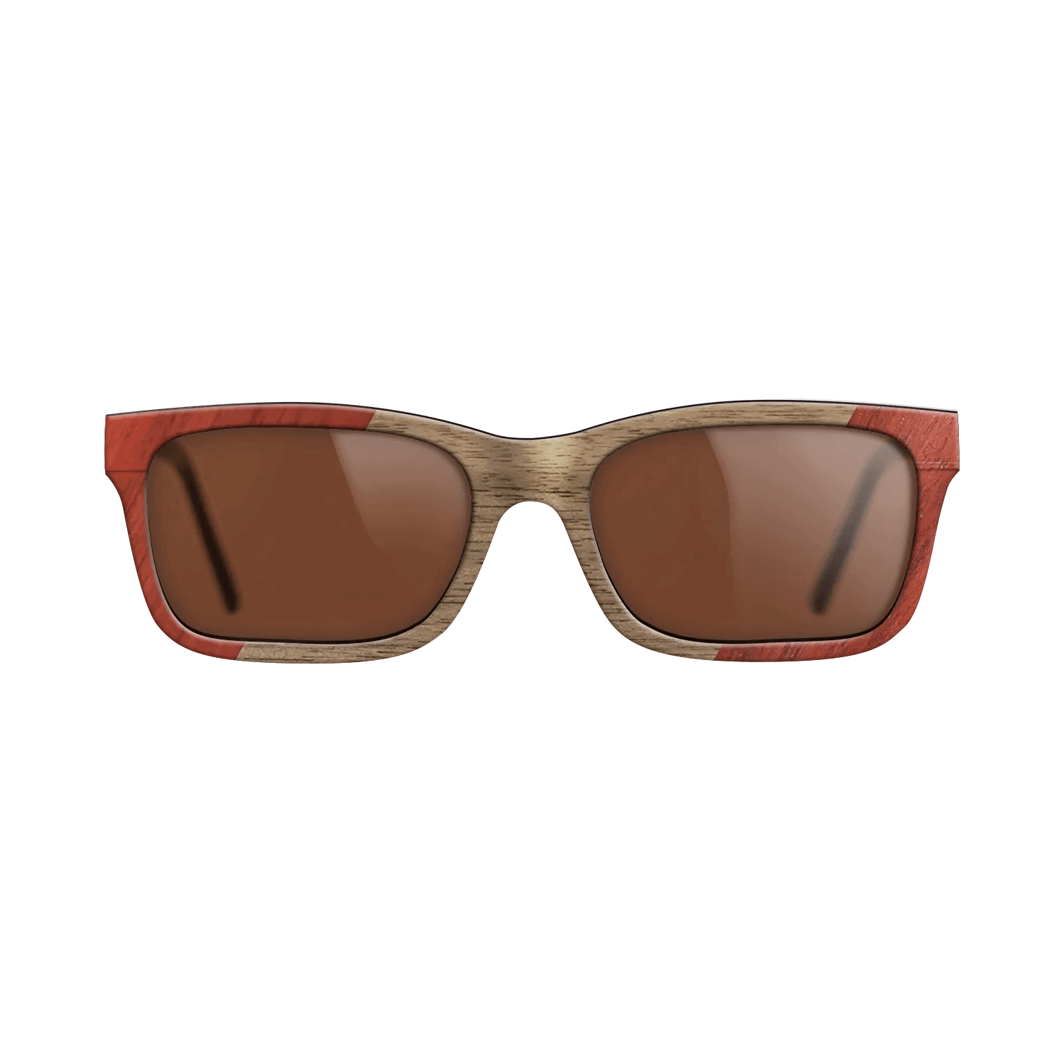 Fumed Oak,Poplar Dyed: Red,Walnut: Straight Grain: Angle Cut - The Sage - Block - SIRIS wood optic