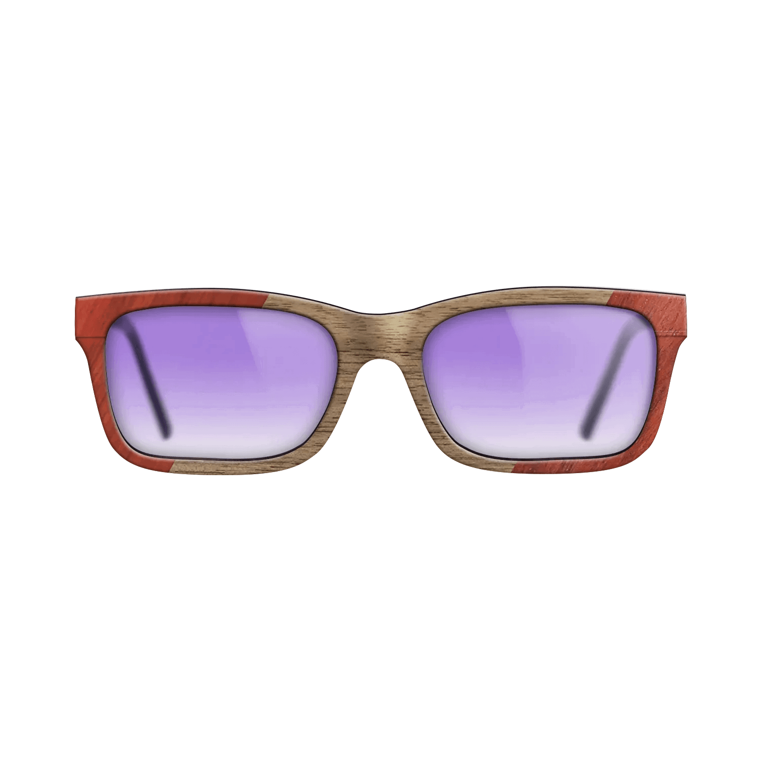 Fumed Oak,Poplar Dyed: Red,Walnut: Straight Grain: Angle Cut - The Sage - Block - SIRIS wood optic