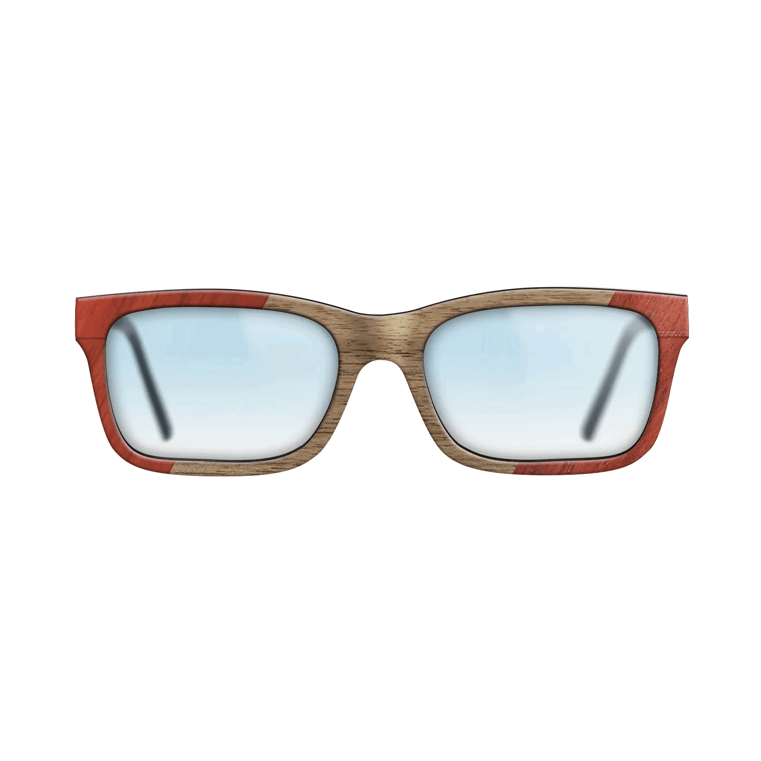 Fumed Oak,Poplar Dyed: Red,Walnut: Straight Grain: Angle Cut - The Sage - Block - SIRIS wood optic