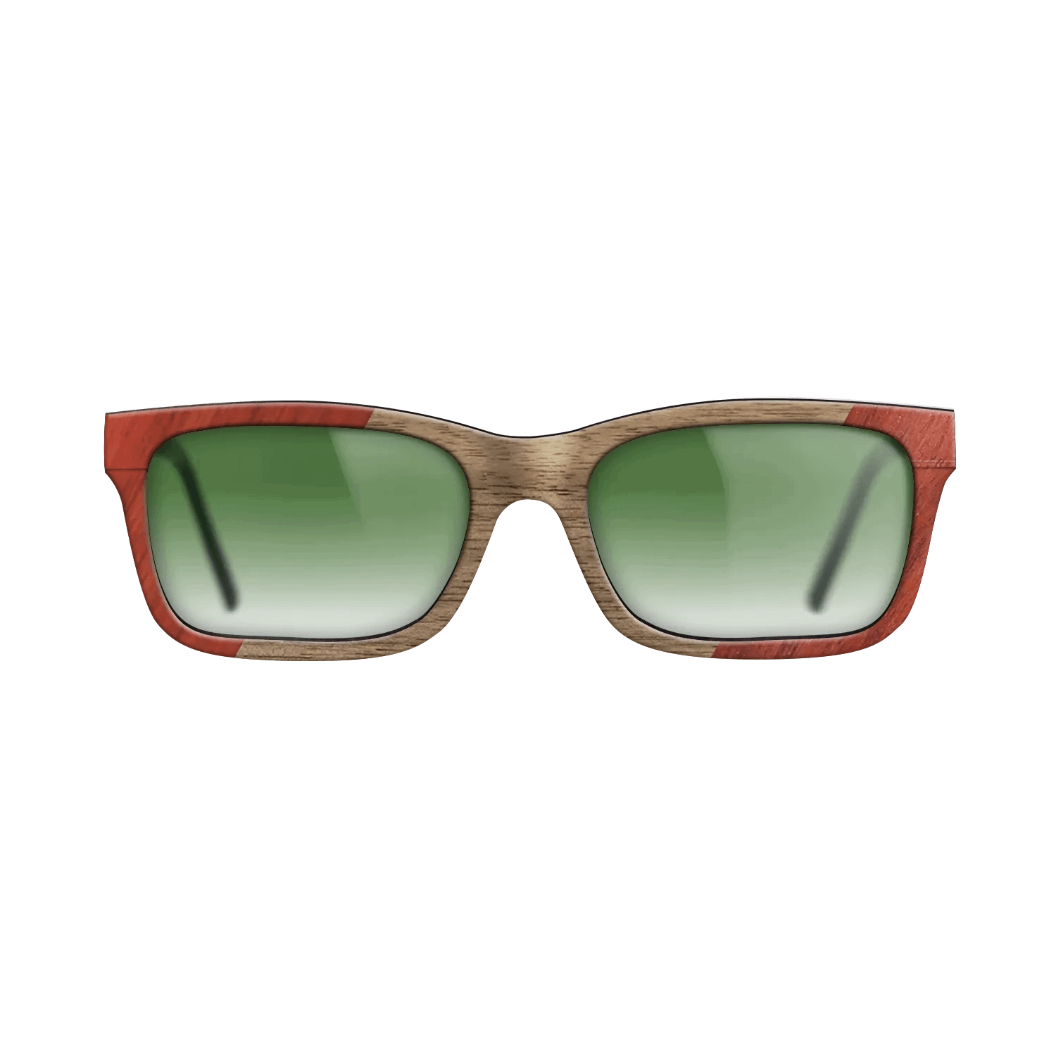 Fumed Oak,Poplar Dyed: Red,Walnut: Straight Grain: Angle Cut - The Sage - Block - SIRIS wood optic