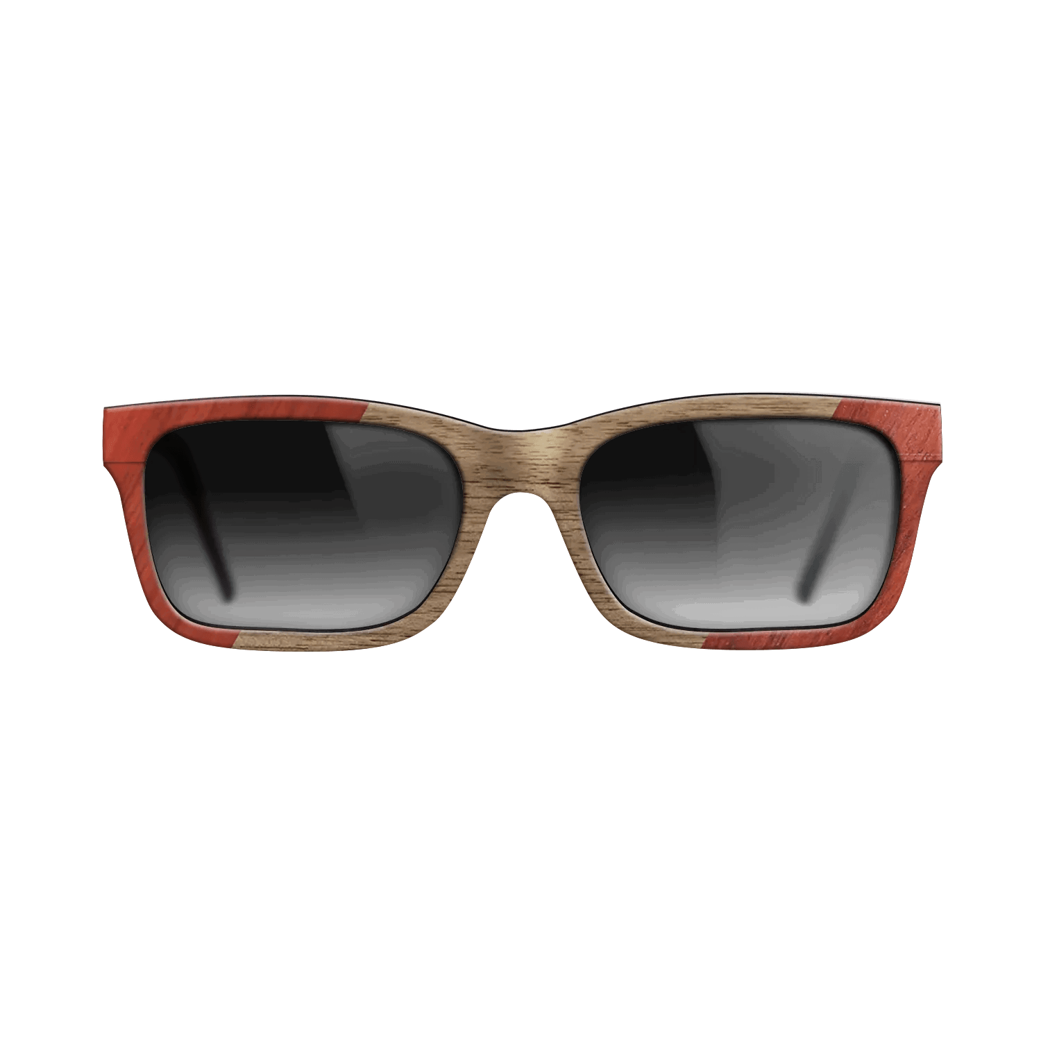 Fumed Oak,Poplar Dyed: Red,Walnut: Straight Grain: Angle Cut - The Sage - Block - SIRIS wood optic