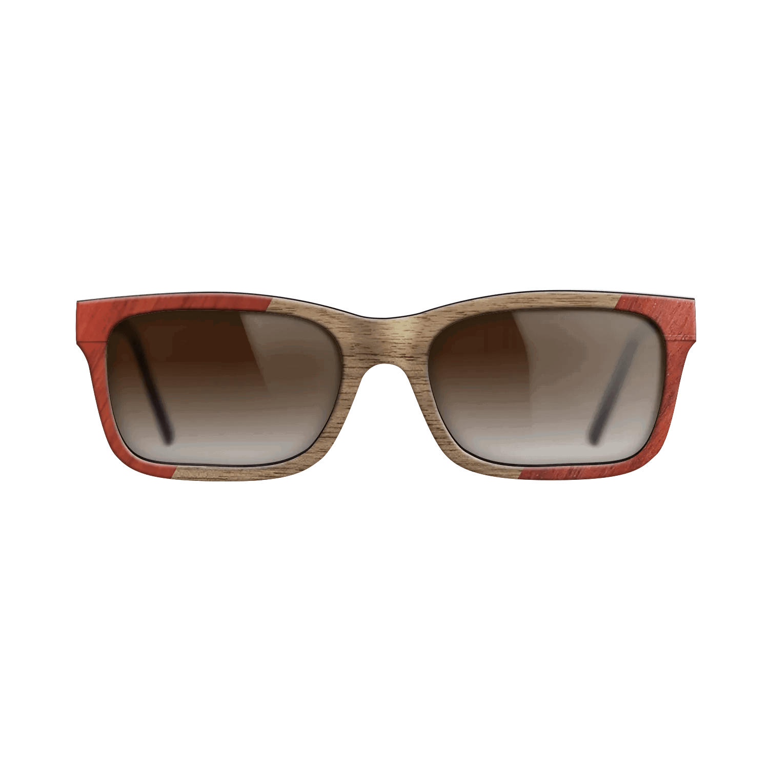 Fumed Oak,Poplar Dyed: Red,Walnut: Straight Grain: Angle Cut - The Sage - Block - SIRIS wood optic