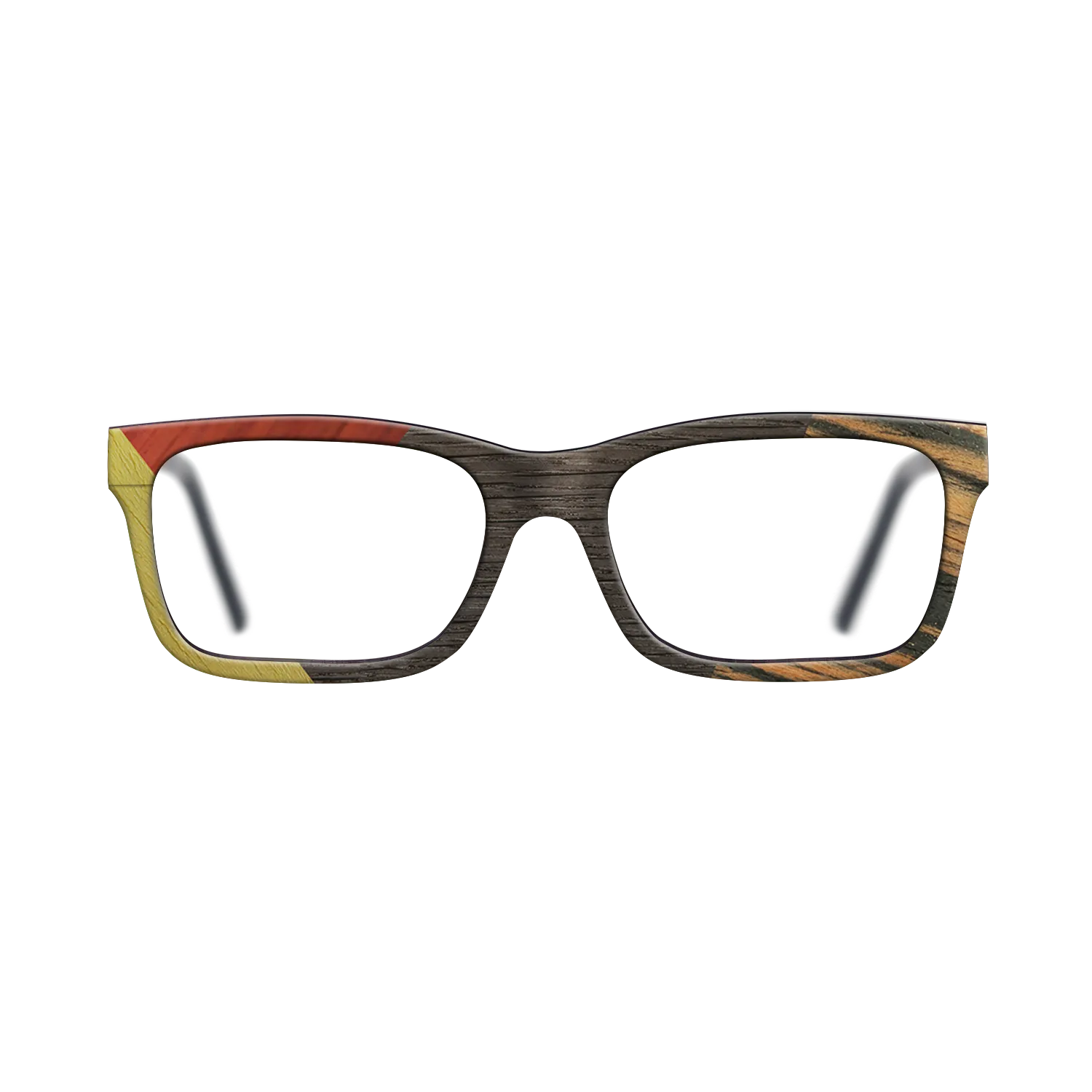 Fumed Oak,Poplar Dyed: Yellow,Italian Ebony,Poplar Dyed: Red: Bauhaus - The Sage - Rectangle - 1546 - SIRIS wood optic