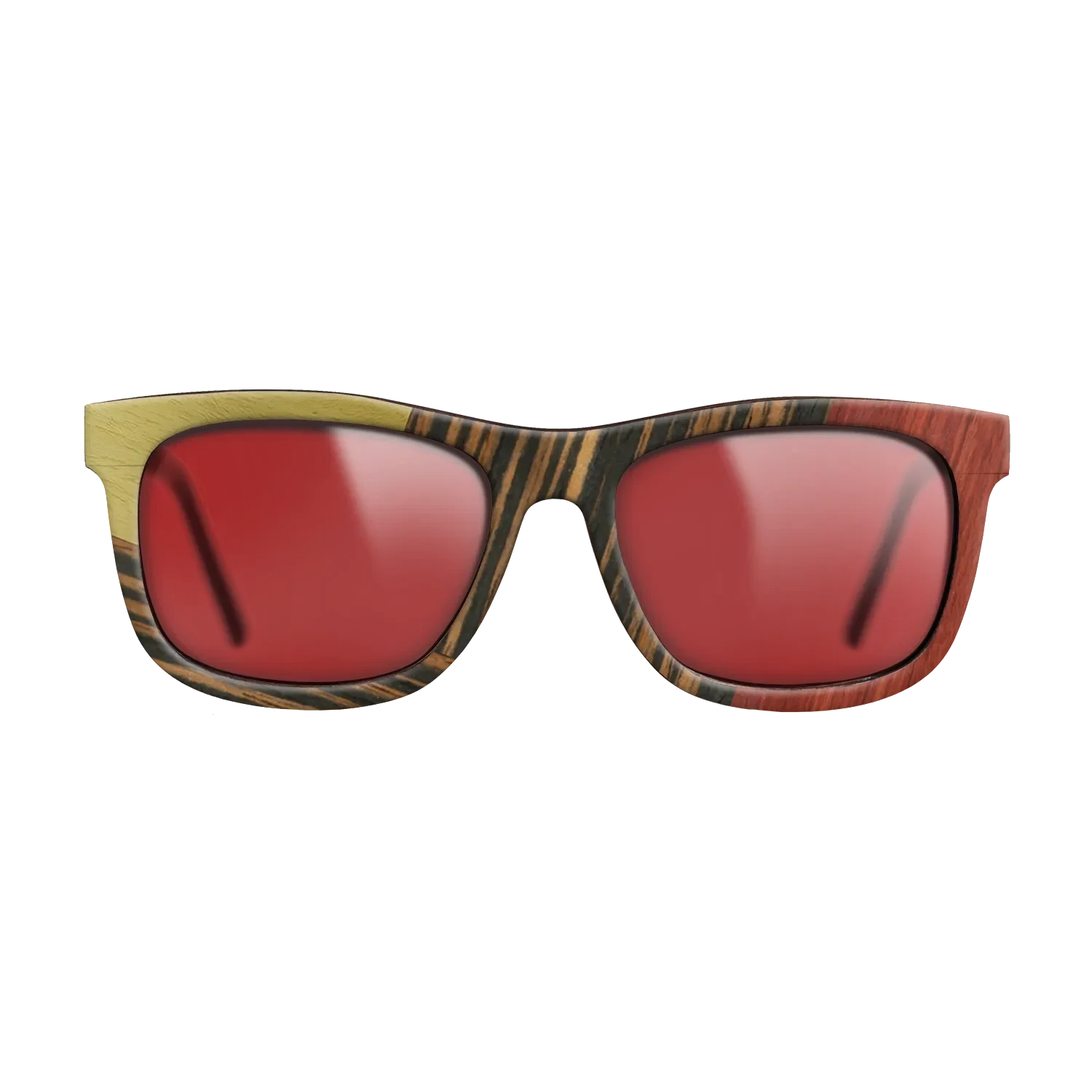 Fumed Oak,Poplar Dyed: Yellow,Poplar Dyed: Red,Italian Ebony: Geometric - The Hero - Square - SIRIS wood optic