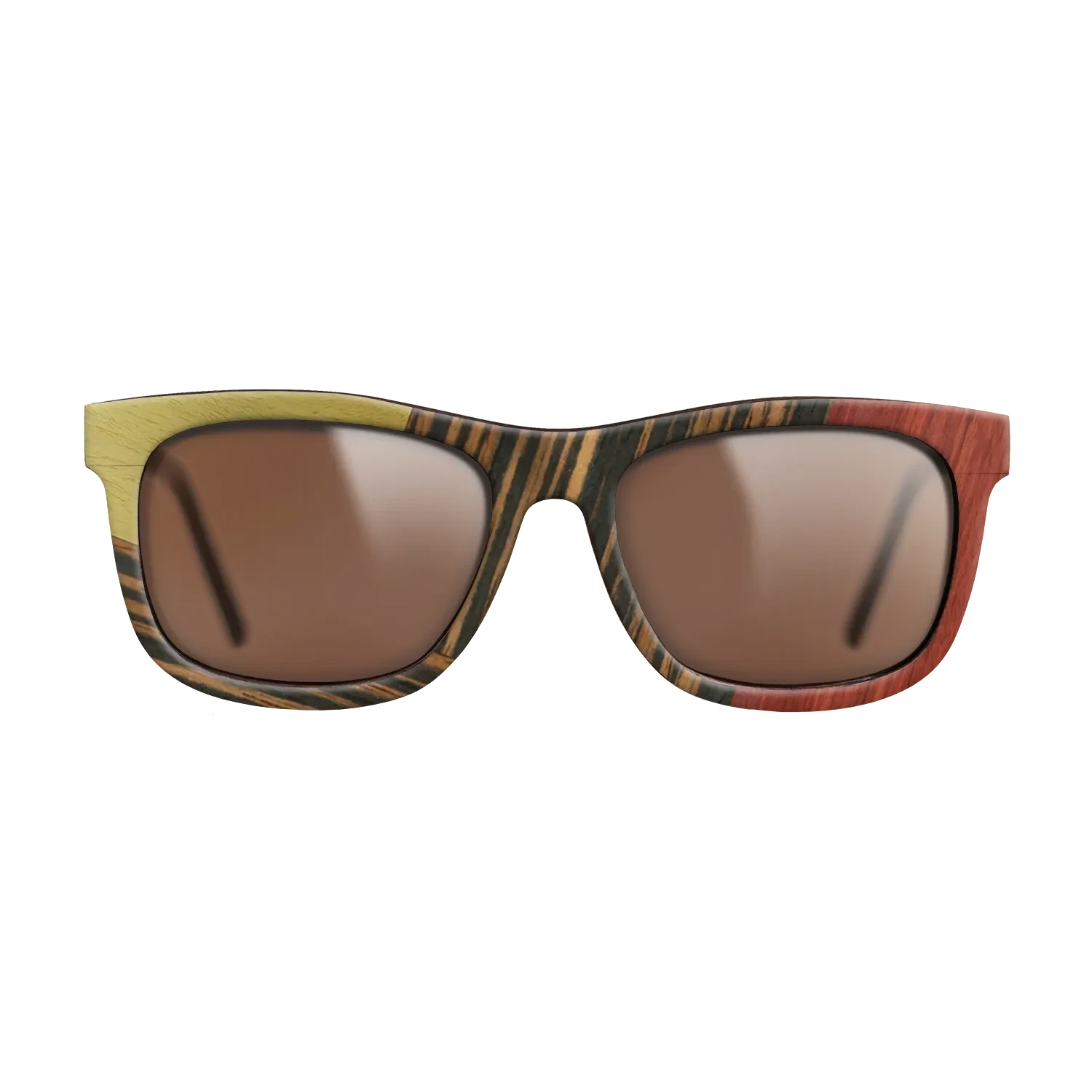 Fumed Oak,Poplar Dyed: Yellow,Poplar Dyed: Red,Italian Ebony: Geometric - The Hero - Square - SIRIS wood optic
