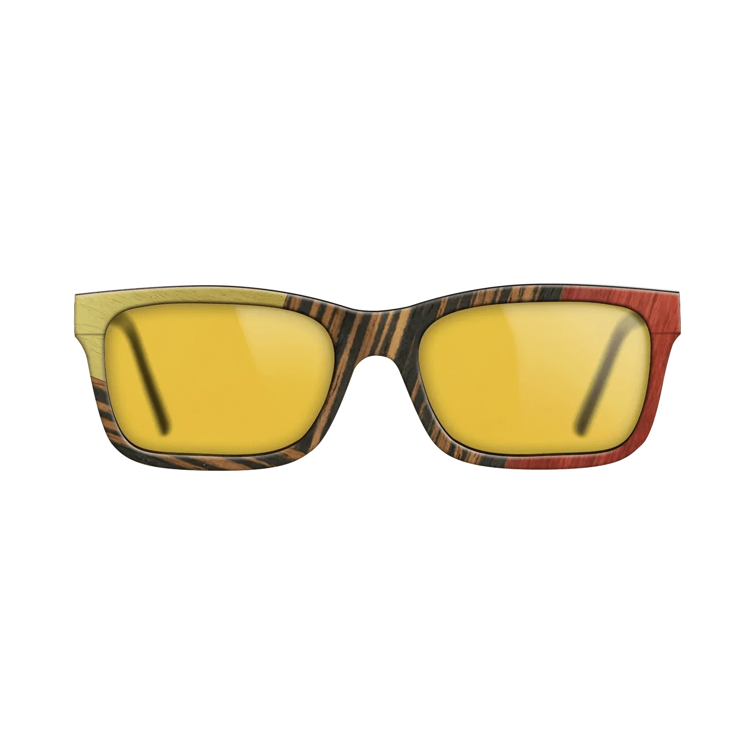 Fumed Oak,Poplar Dyed: Yellow,Poplar Dyed: Red,Italian Ebony: Geometric - The Sage - Block - SIRIS wood optic