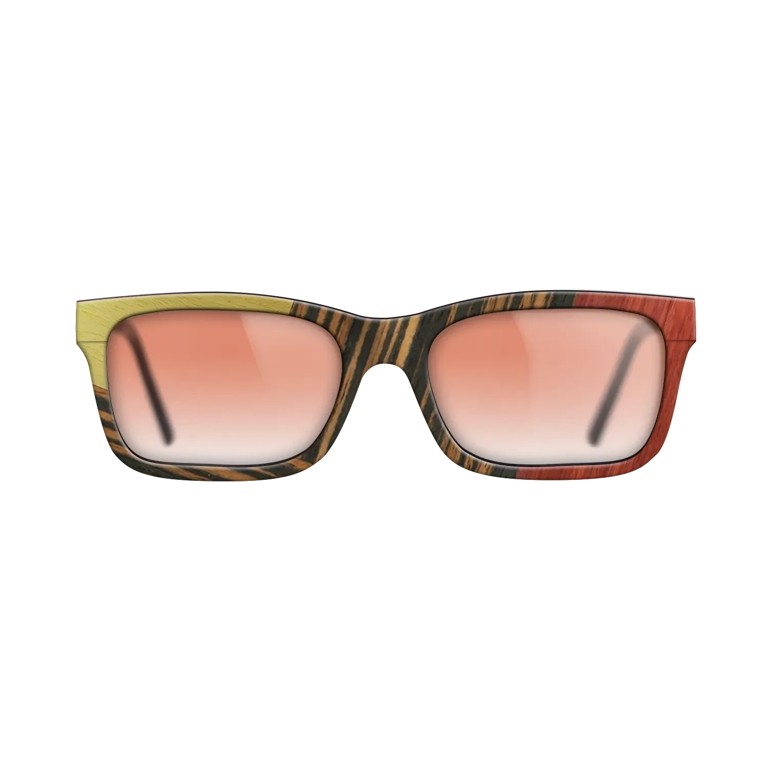 Fumed Oak,Poplar Dyed: Yellow,Poplar Dyed: Red,Italian Ebony: Geometric - The Sage - Block - SIRIS wood optic
