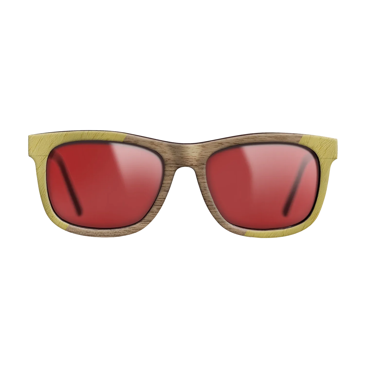 Fumed Oak,Poplar Dyed: Yellow,Walnut: Straight Grain: Angle Cut - The Hero - Square - 1518 - SIRIS wood optic