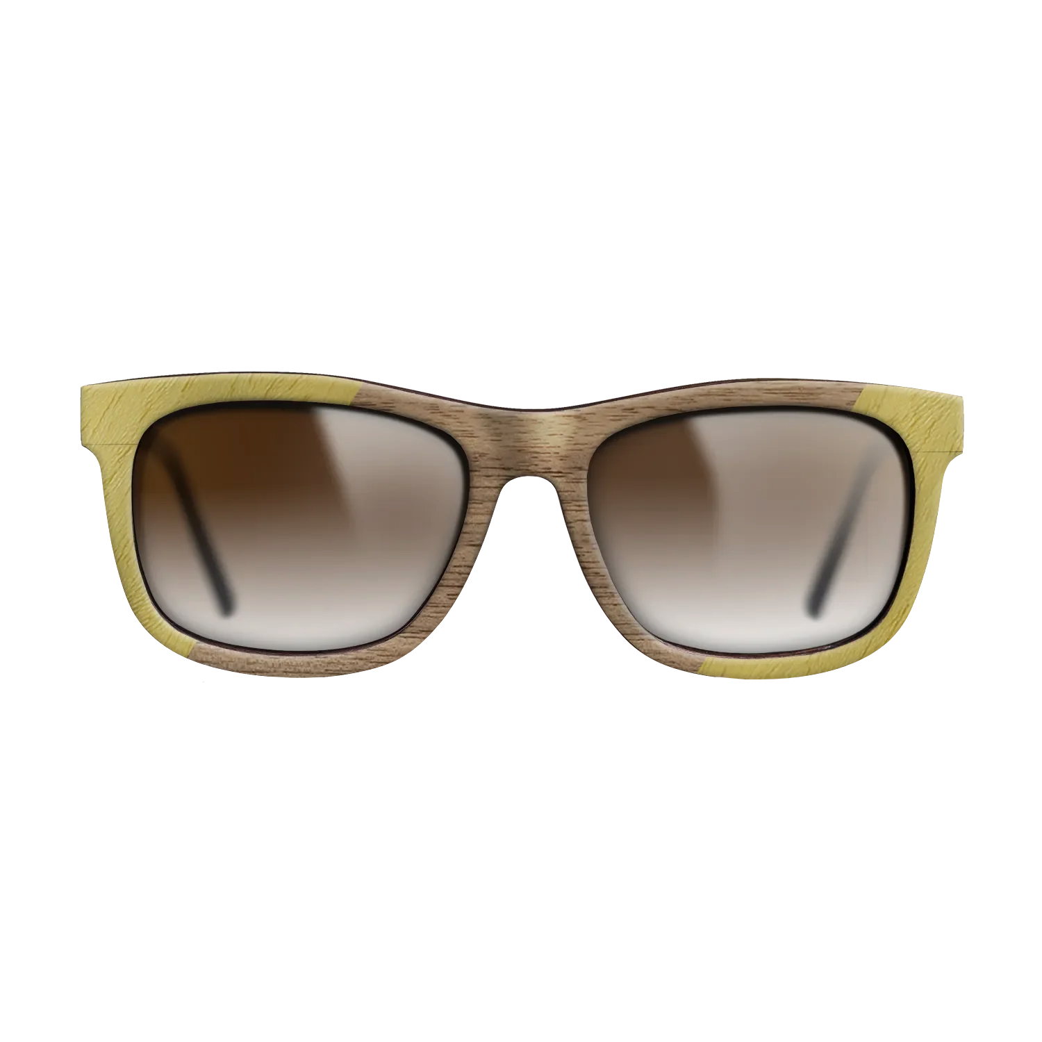 Fumed Oak,Poplar Dyed: Yellow,Walnut: Straight Grain: Angle Cut - The Hero - Square - 1518 - SIRIS wood optic