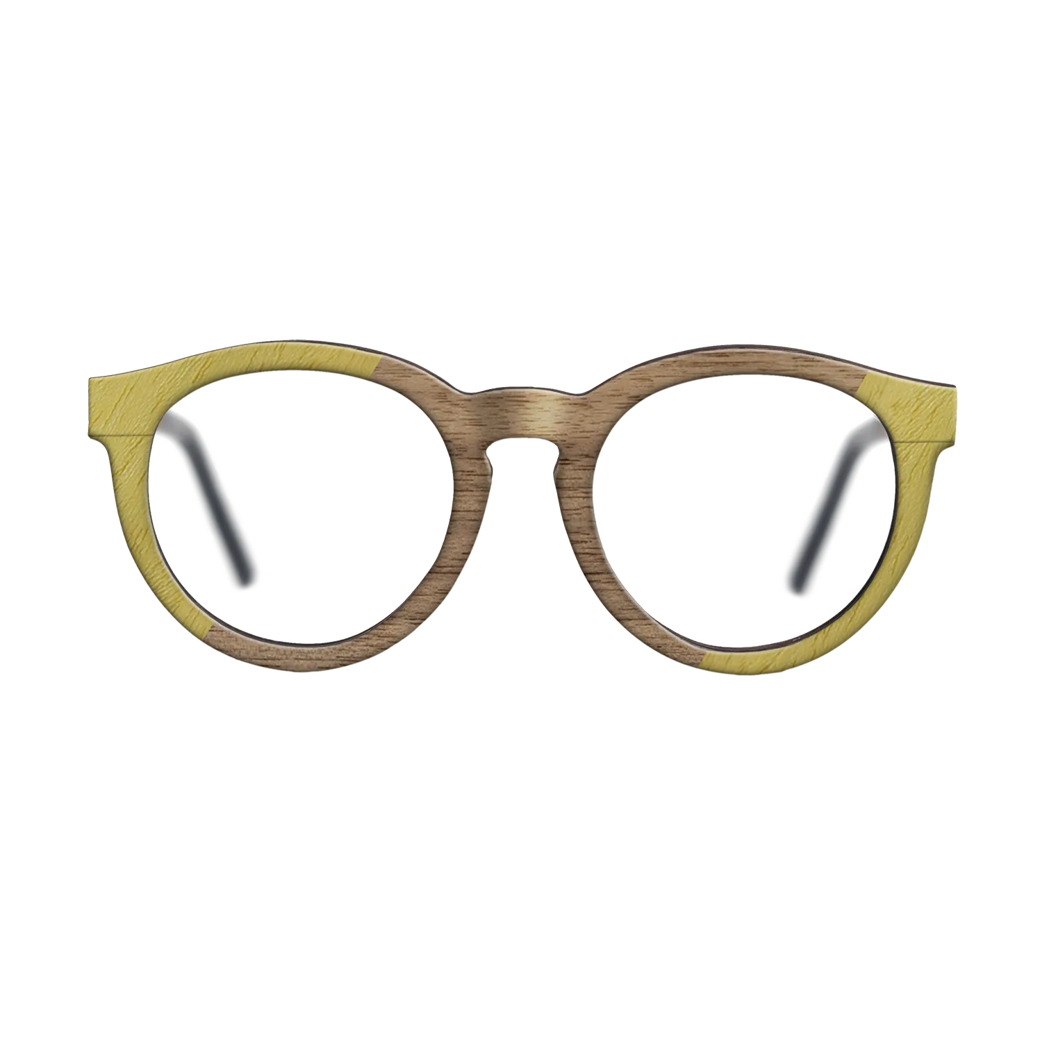 Fumed Oak,Poplar Dyed: Yellow,Walnut: Straight Grain: Angle Cut - The Rebel - Round - 1518 - SIRIS wood optic
