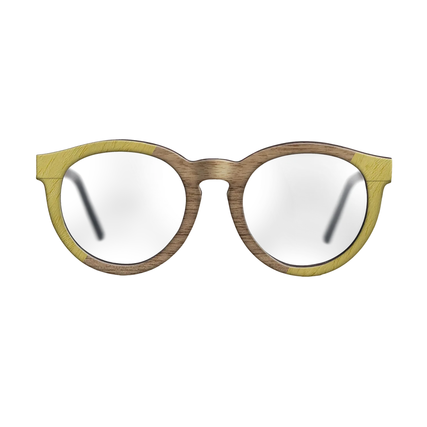 Fumed Oak,Poplar Dyed: Yellow,Walnut: Straight Grain: Angle Cut - The Rebel - Round - 1518 - SIRIS wood optic