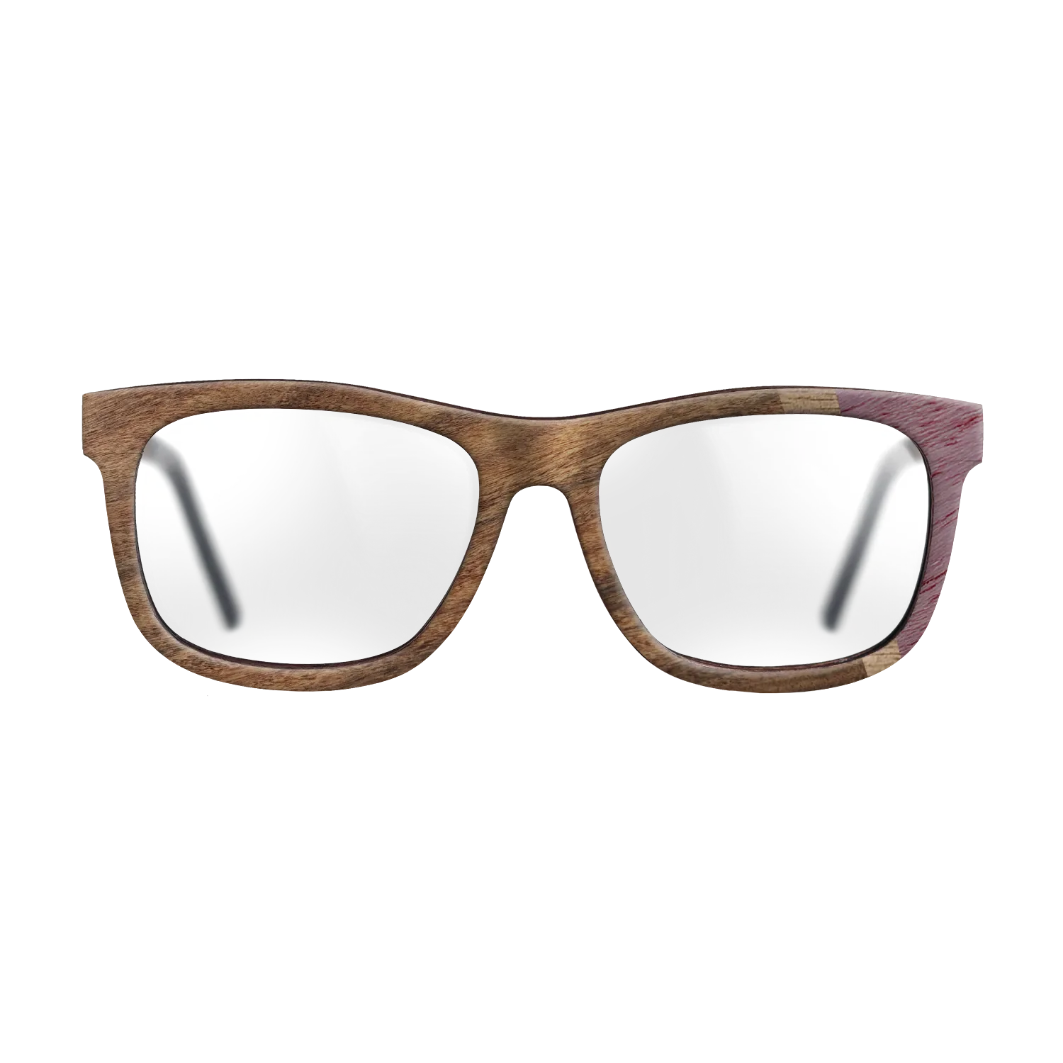 Fumed Oak,Purpleheart,Walnut: Straight Grain,Santos Rosewood Dark: Wedge - The Hero - Square - 727 - SIRIS wood optic