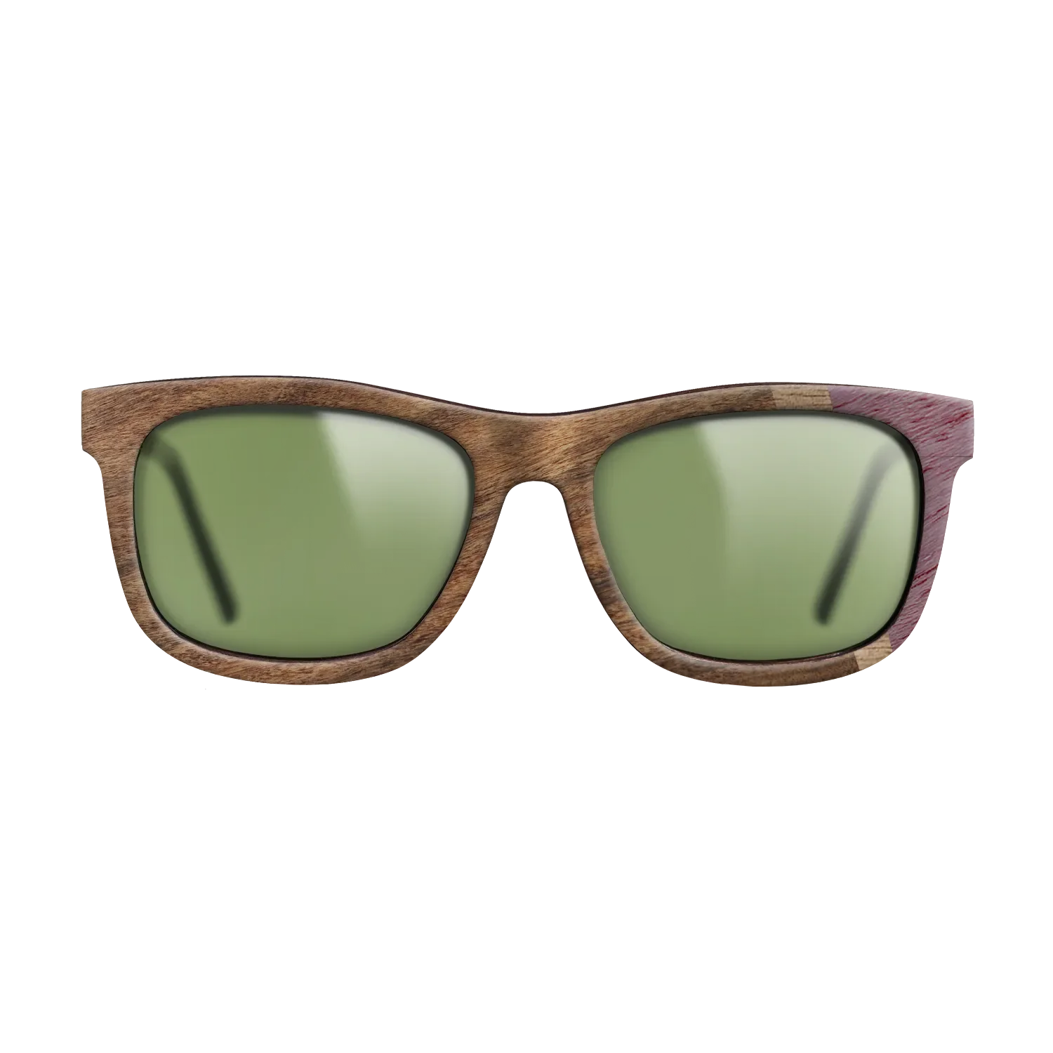 Fumed Oak,Purpleheart,Walnut: Straight Grain,Santos Rosewood Dark: Wedge - The Hero - Square - 727 - SIRIS wood optic
