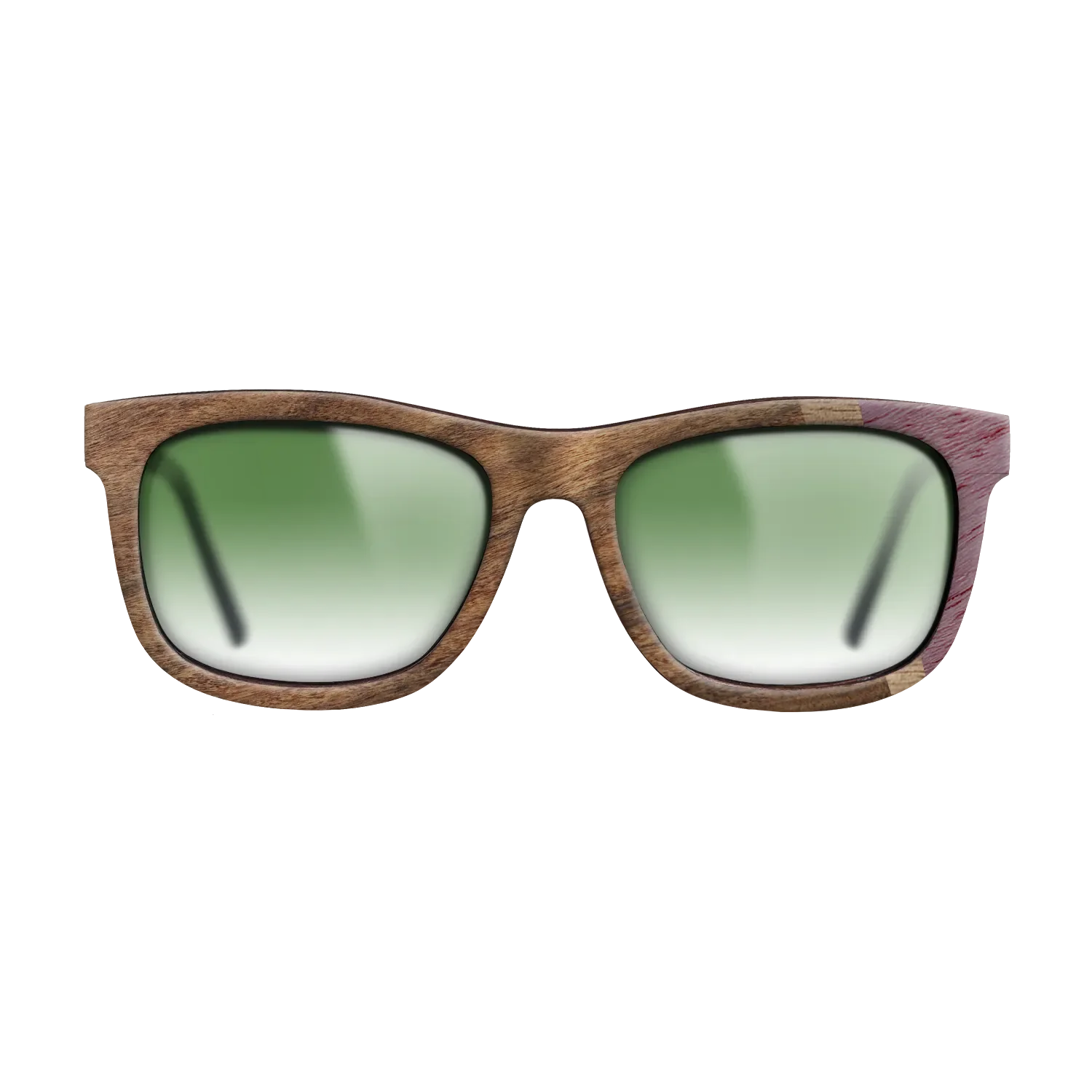 Fumed Oak,Purpleheart,Walnut: Straight Grain,Santos Rosewood Dark: Wedge - The Hero - Square - 727 - SIRIS wood optic