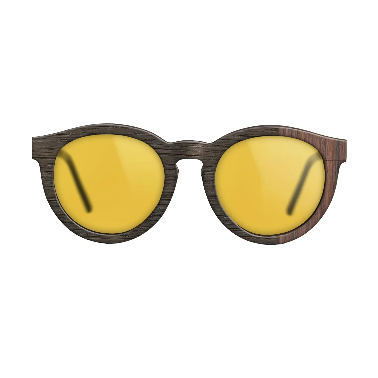 Fumed Oak, Reconstituted Rosewood: DiCut - The Rebel - Round - SIRIS wood optic