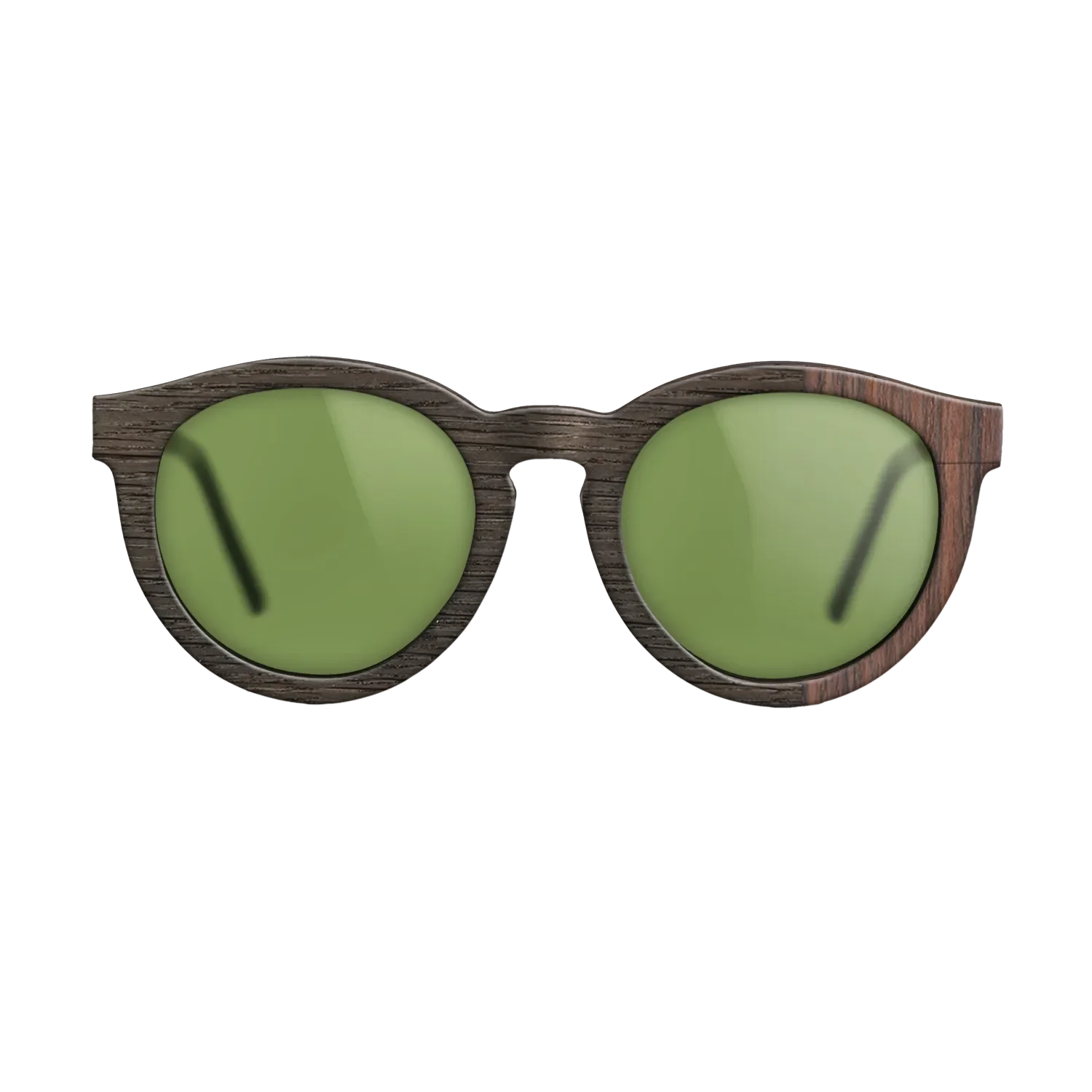 Fumed Oak, Reconstituted Rosewood: DiCut - The Rebel - Round - SIRIS wood optic