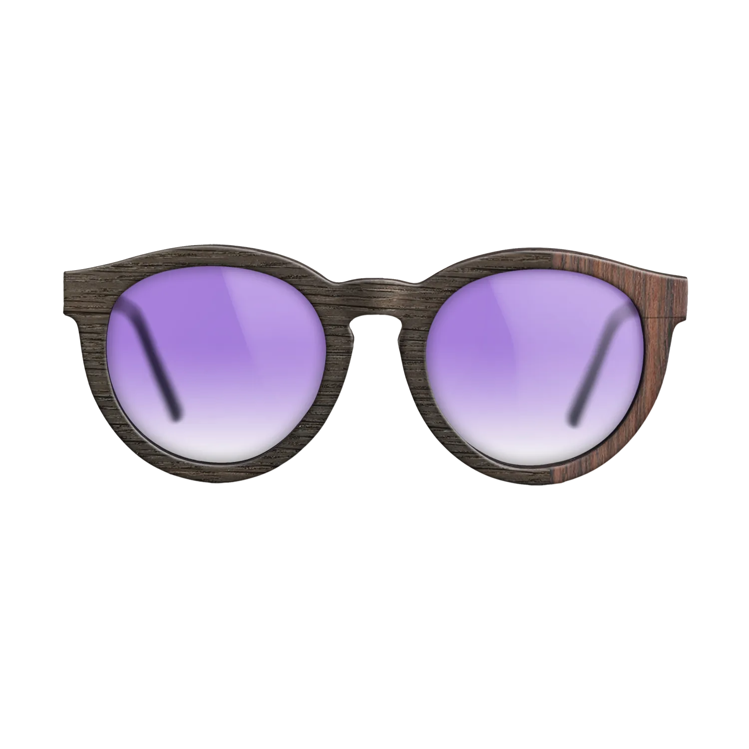 Fumed Oak, Reconstituted Rosewood: DiCut - The Rebel - Round - SIRIS wood optic