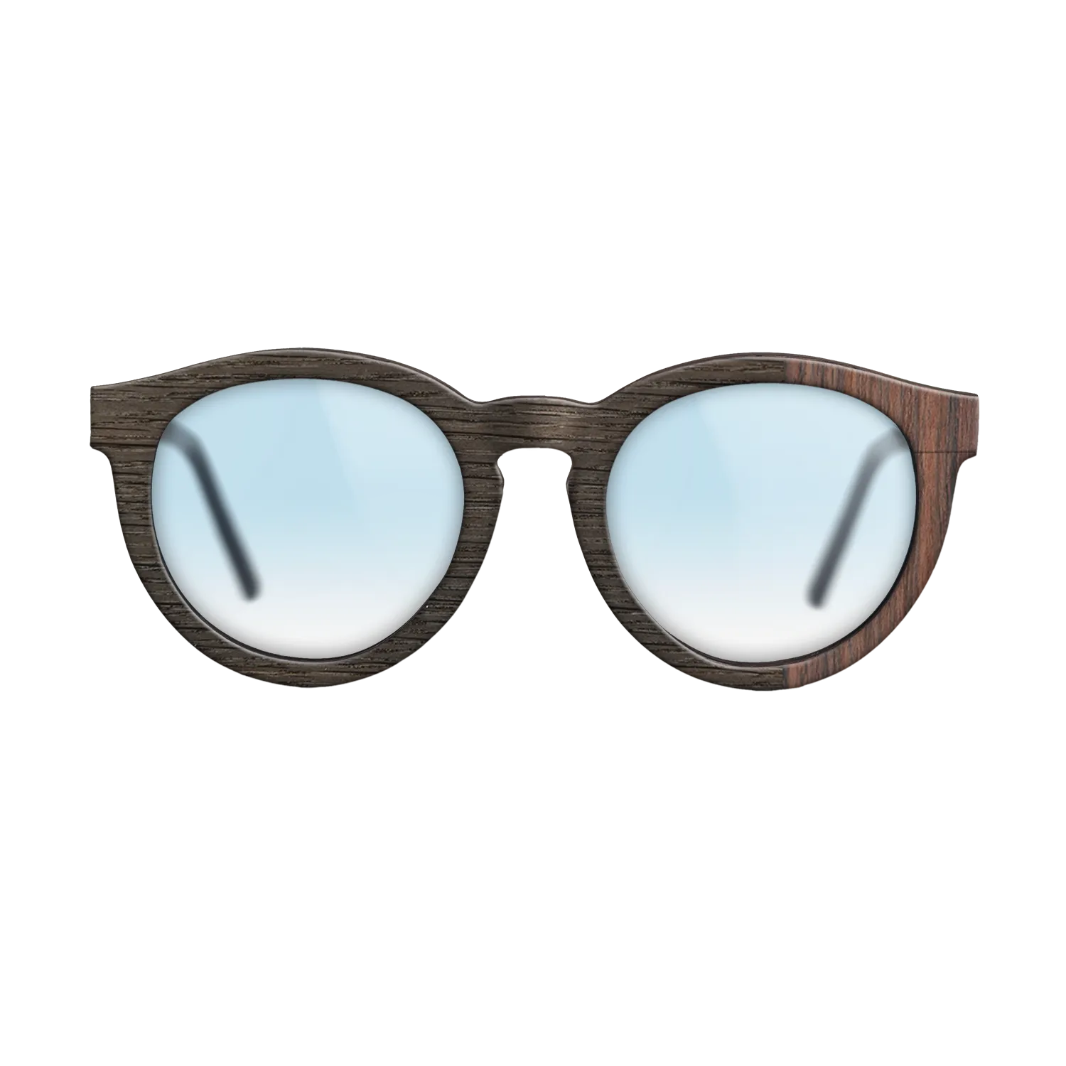 Fumed Oak, Reconstituted Rosewood: DiCut - The Rebel - Round - SIRIS wood optic