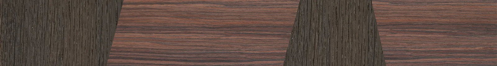 Fumed Oak,Rosewood Reconstituted: Bauhaus - The Sage - Rectangle - 953 - SIRIS wood optic