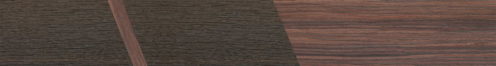 Fumed Oak,Rosewood Reconstituted: Splice - The Sage - Rectangle - 1566 - SIRIS wood optic