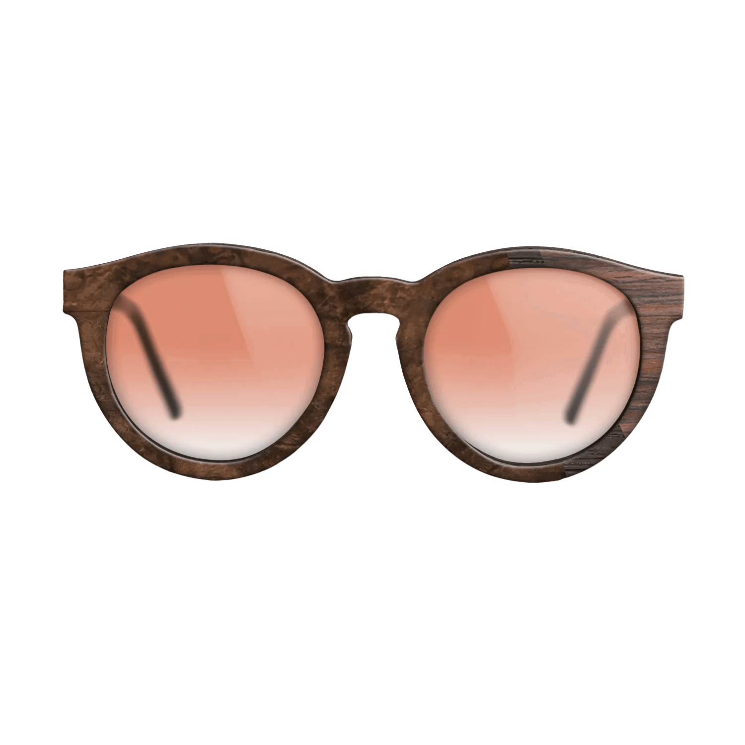 Fumed Oak,Rosewood Reconstituted,Walnut Burl: Angle Cut - The Rebel - Round - SIRIS wood optic