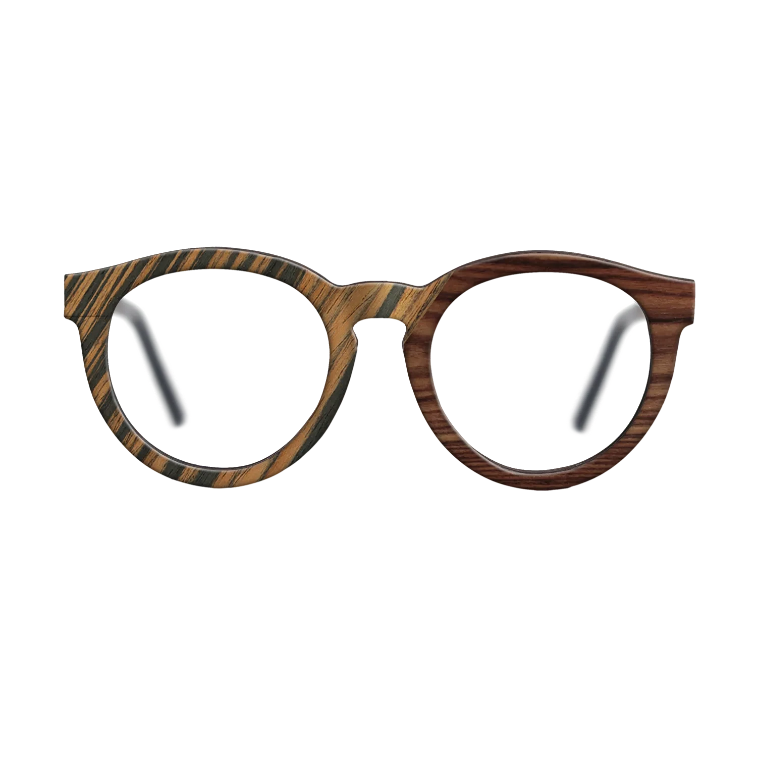 Fumed Oak,Royal White Ebony,Kingwood,Olive Burl,Italian Ebony: Geometric - The Rebel - Round - SIRIS wood optic