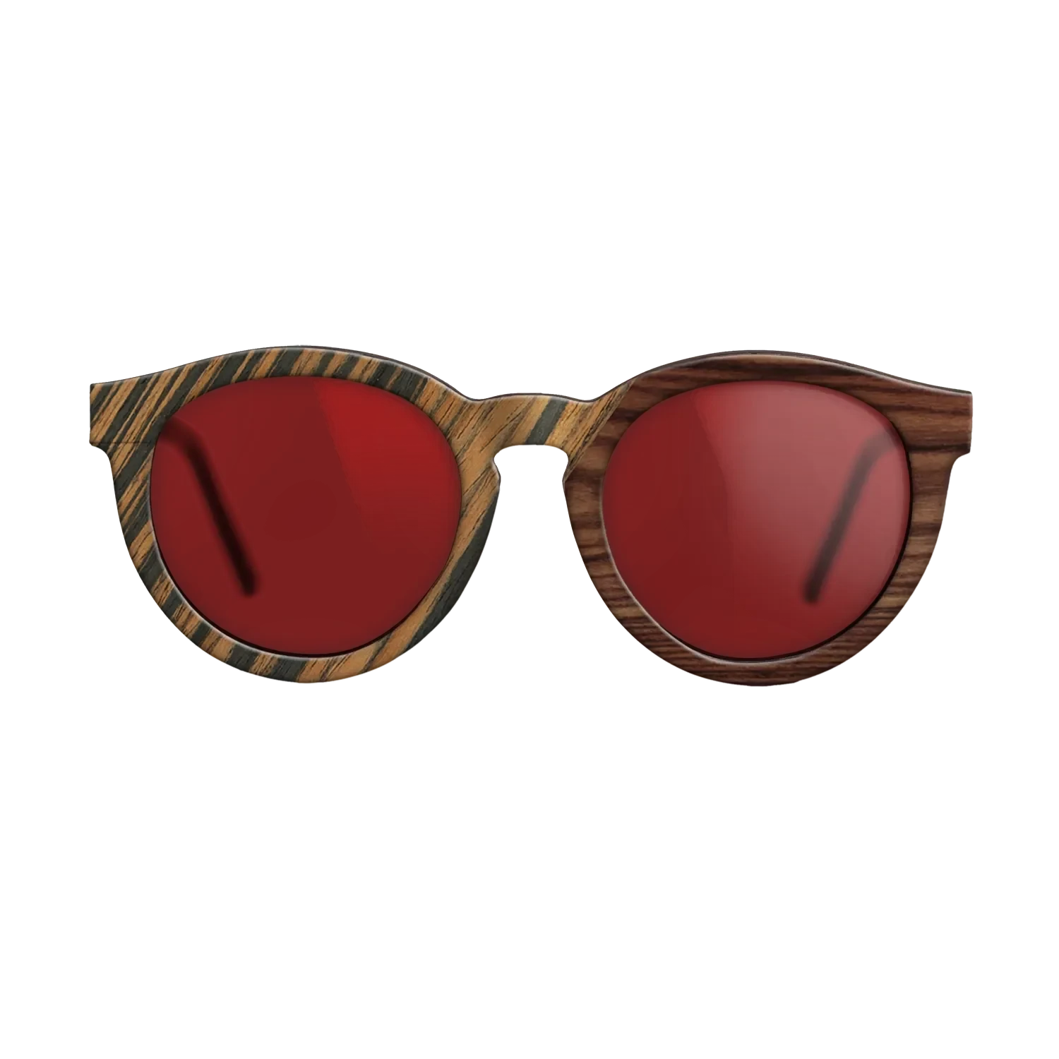 Fumed Oak,Royal White Ebony,Kingwood,Olive Burl,Italian Ebony: Geometric - The Rebel - Round - SIRIS wood optic