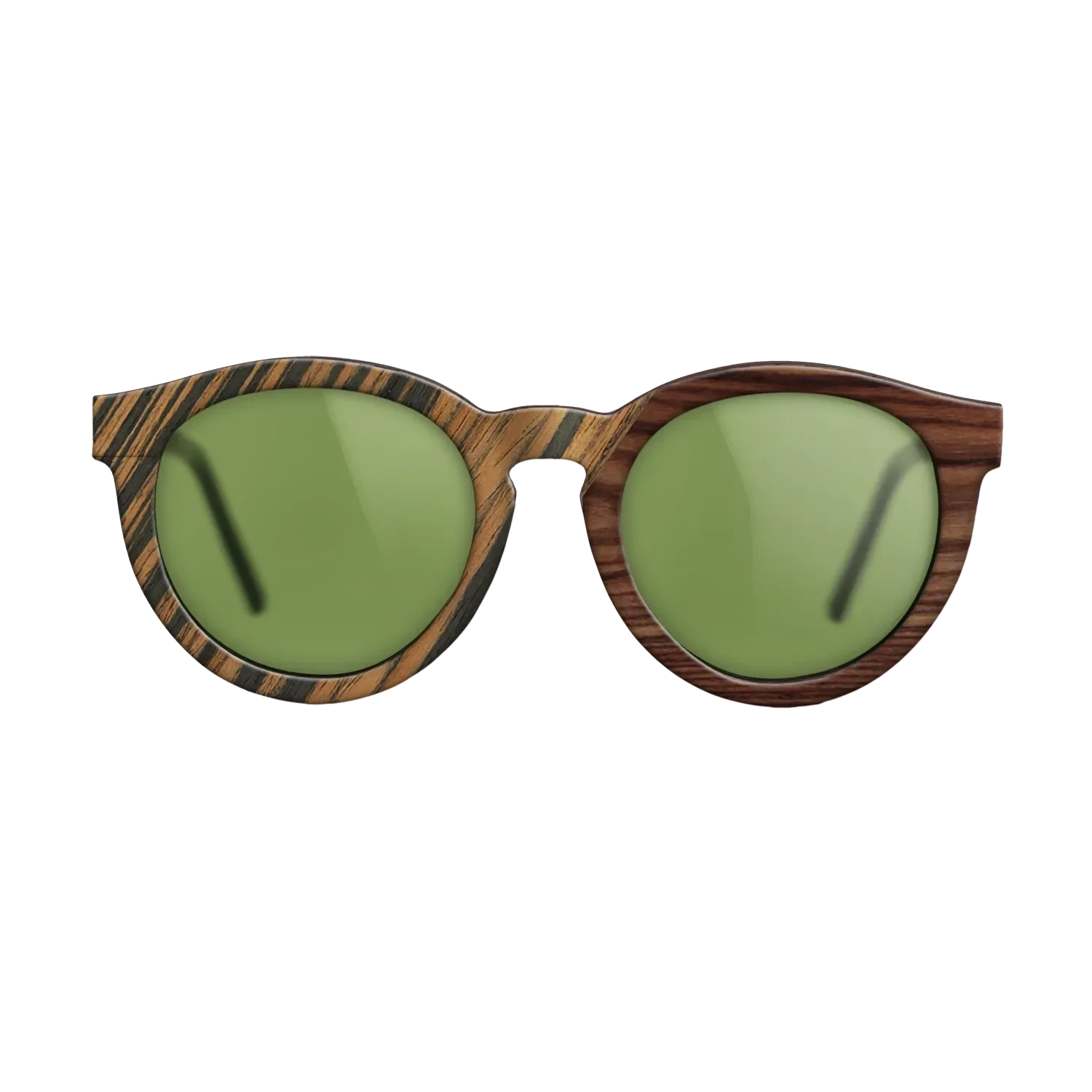 Fumed Oak,Royal White Ebony,Kingwood,Olive Burl,Italian Ebony: Geometric - The Rebel - Round - SIRIS wood optic