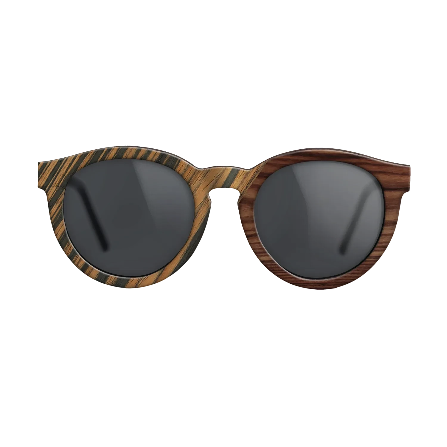 Fumed Oak,Royal White Ebony,Kingwood,Olive Burl,Italian Ebony: Geometric - The Rebel - Round - SIRIS wood optic