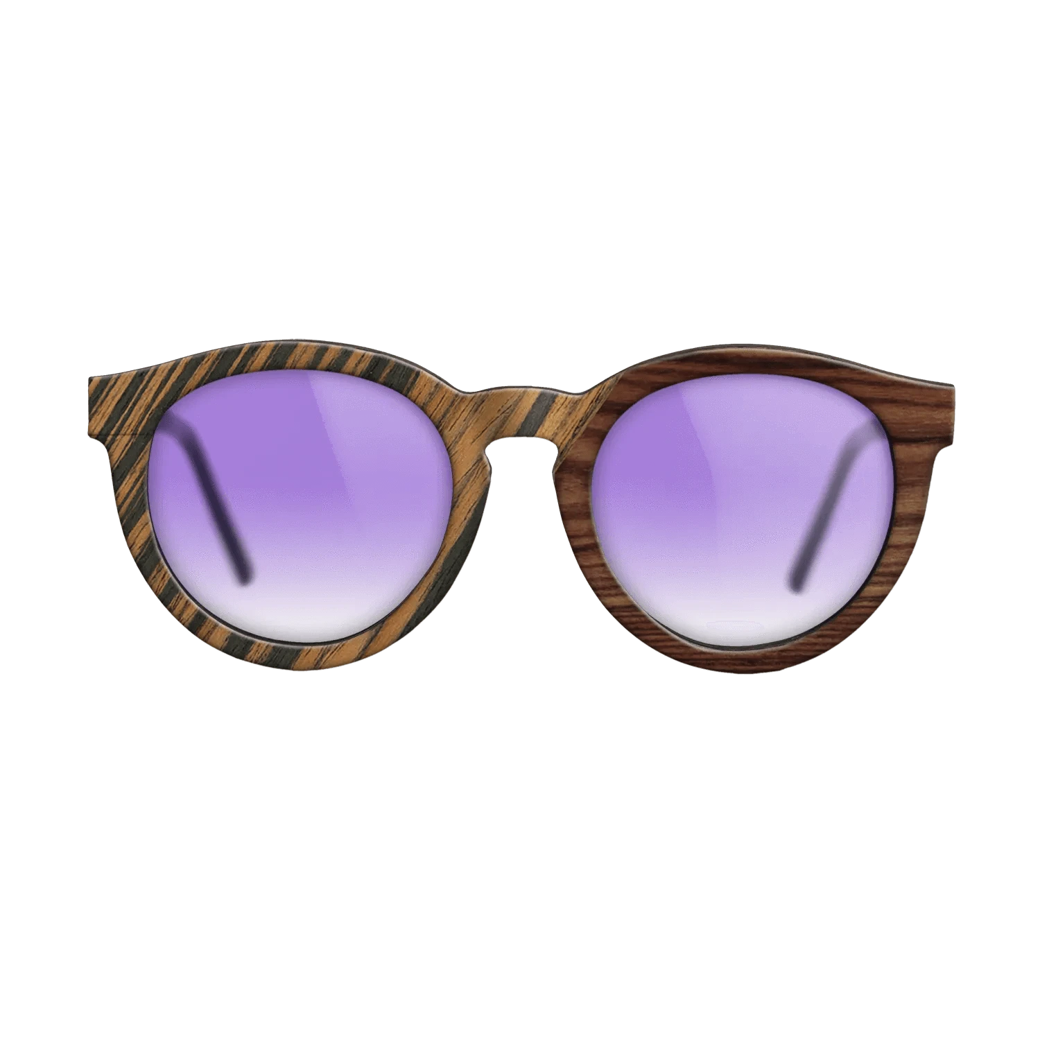 Fumed Oak,Royal White Ebony,Kingwood,Olive Burl,Italian Ebony: Geometric - The Rebel - Round - SIRIS wood optic
