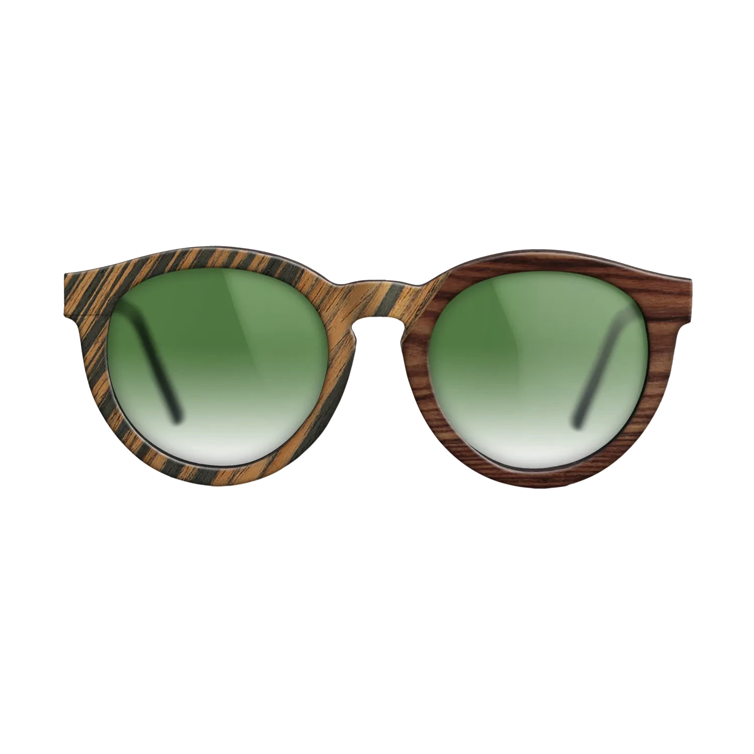 Fumed Oak,Royal White Ebony,Kingwood,Olive Burl,Italian Ebony: Geometric - The Rebel - Round - SIRIS wood optic
