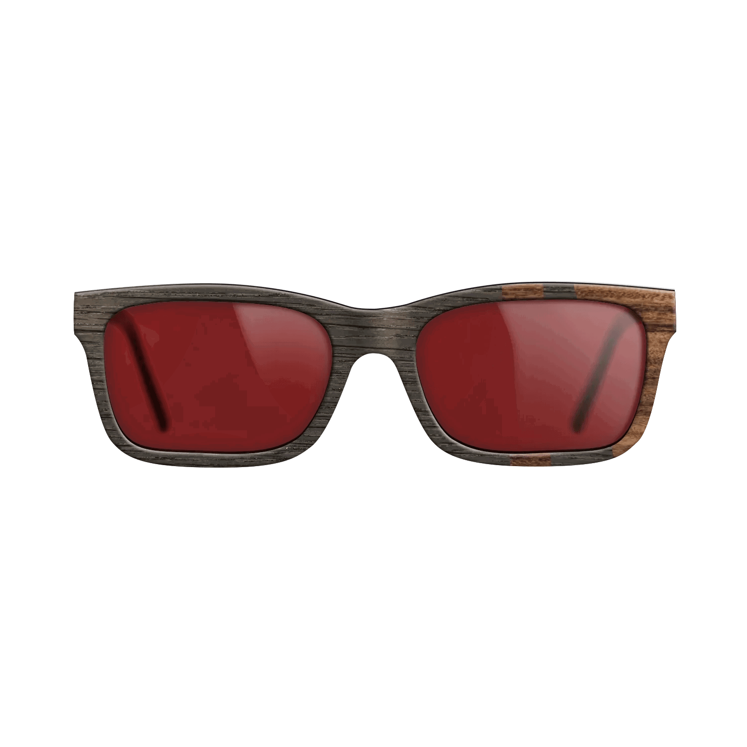 Fumed Oak,Santos Rosewood Dark: Bauhaus - The Sage - Rectangle - SIRIS wood optic