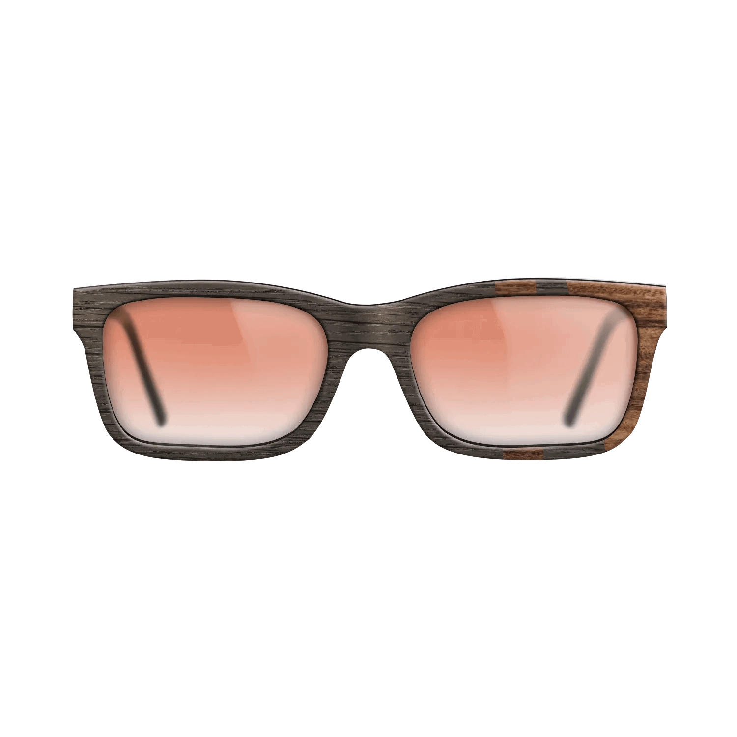 Fumed Oak,Santos Rosewood Dark: Bauhaus - The Sage - Rectangle - SIRIS wood optic