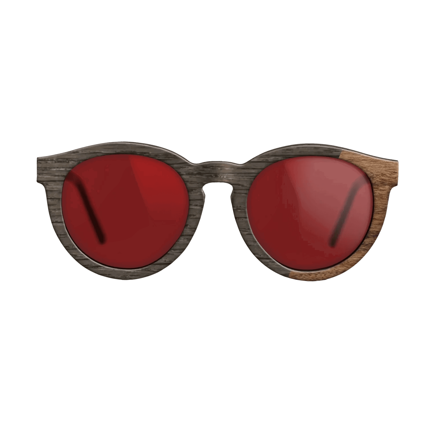 Fumed Oak,Santos Rosewood Dark: Dicut - The Rebel - Round - SIRIS wood optic